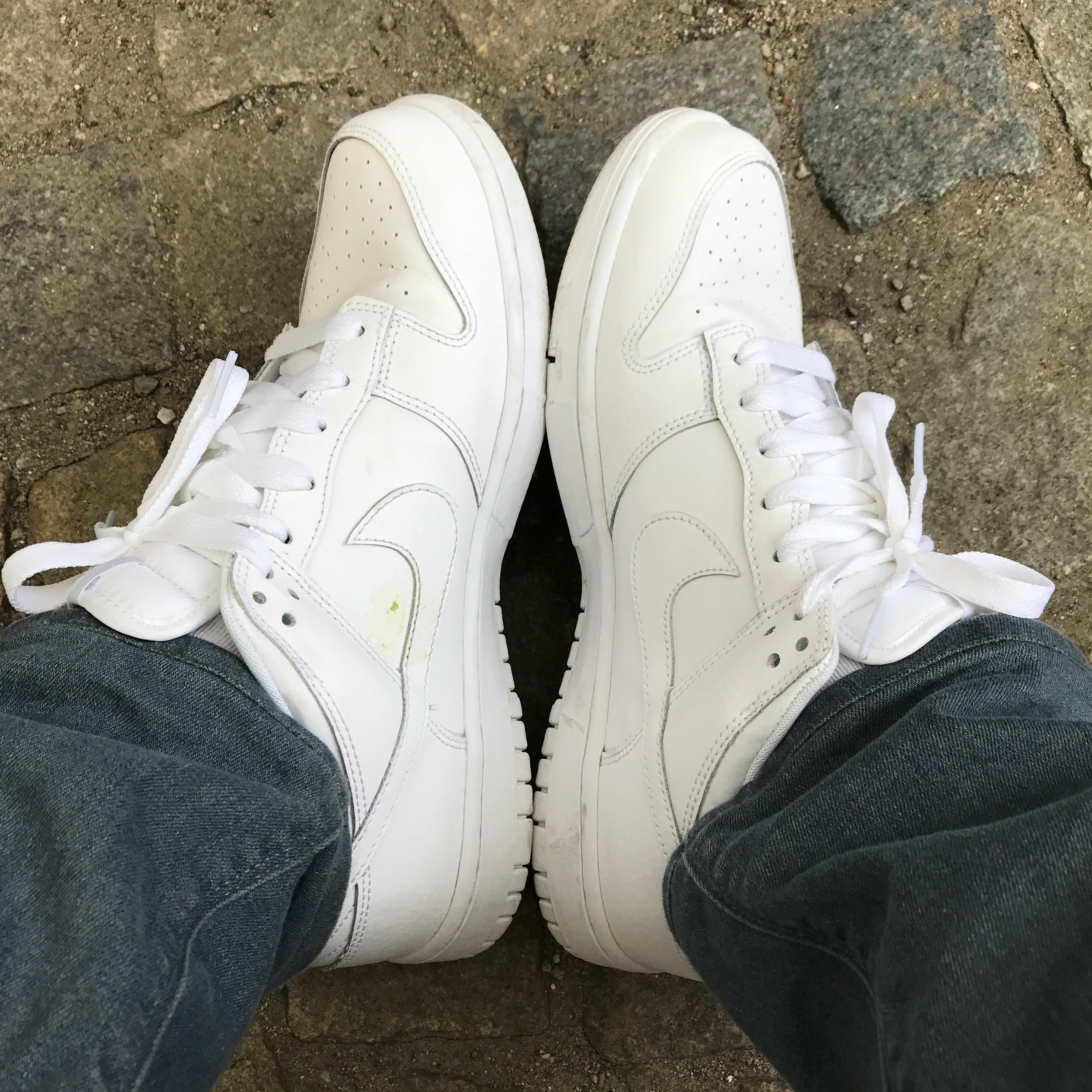 Nike Dunk Low Triple White, (W) Nike Dunk Low Triple White 착용 스타일