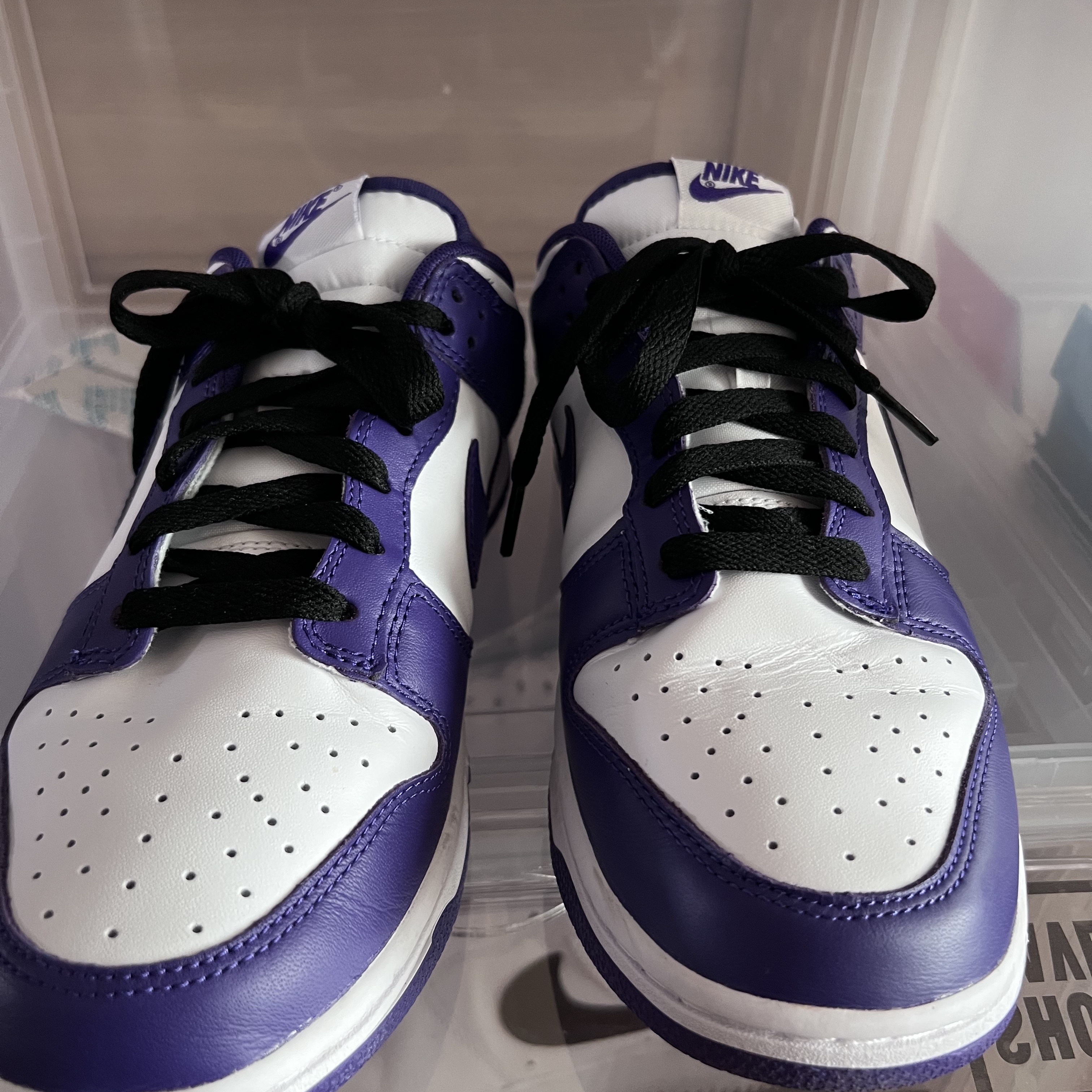 Nike Dunk Low Retro Championship Court Purple 착용 스타일 - 2