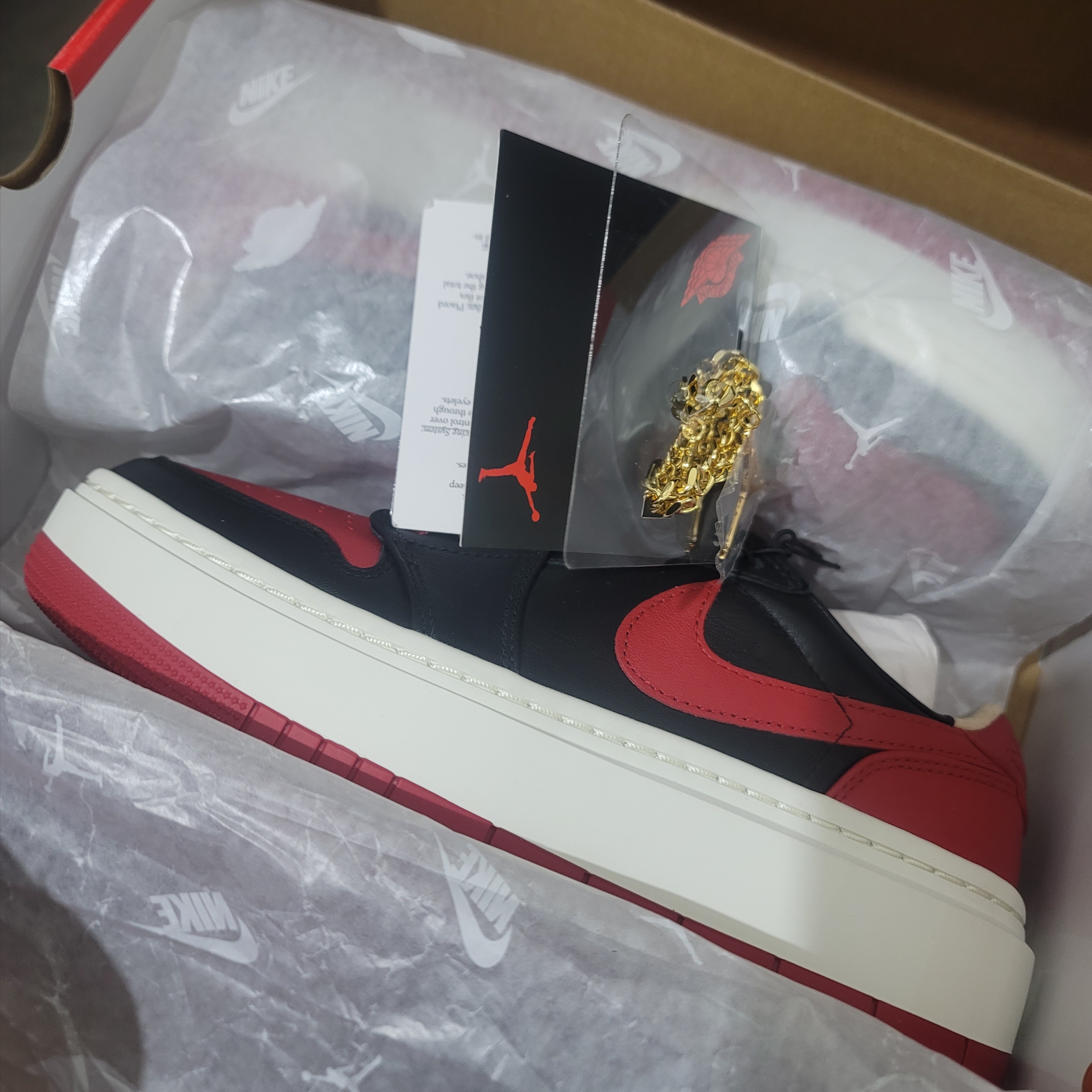 (W) Jordan 1 Elevate Low SE Bred 착용 스타일 - 2