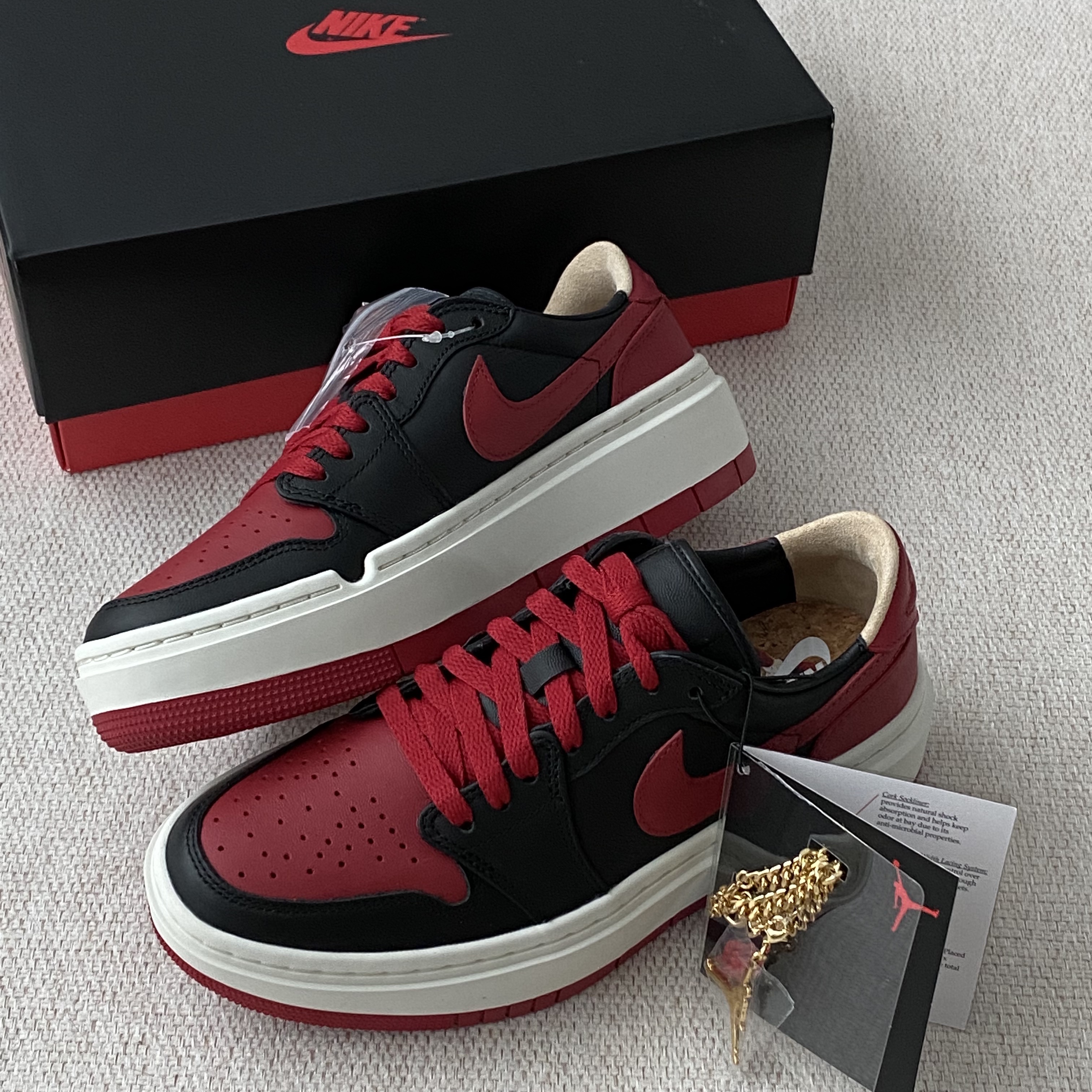 (W) Jordan 1 Elevate Low SE Bred 착용 스타일 - 2