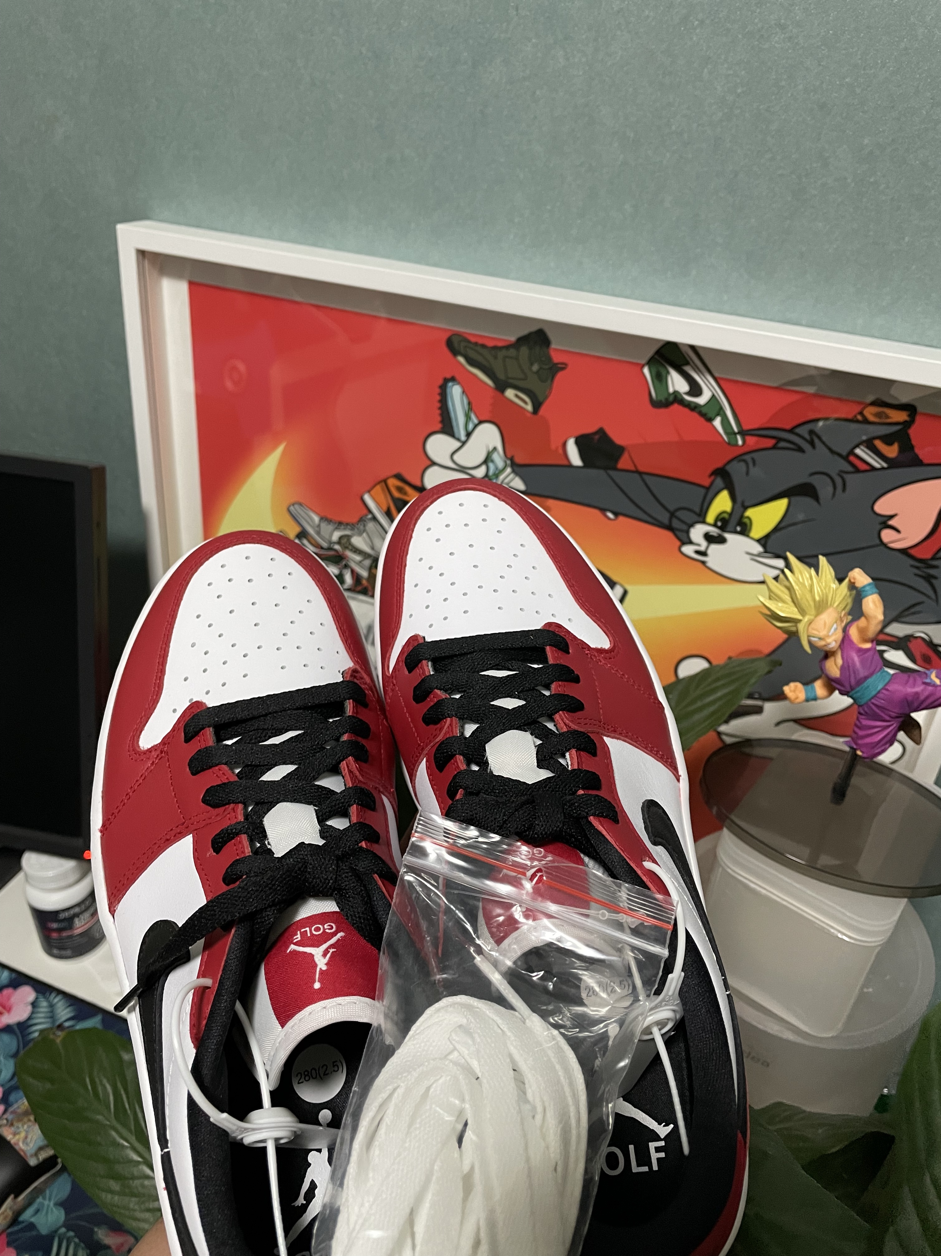 Jordan 1 Low Golf Chicago 착용 스타일 - 1