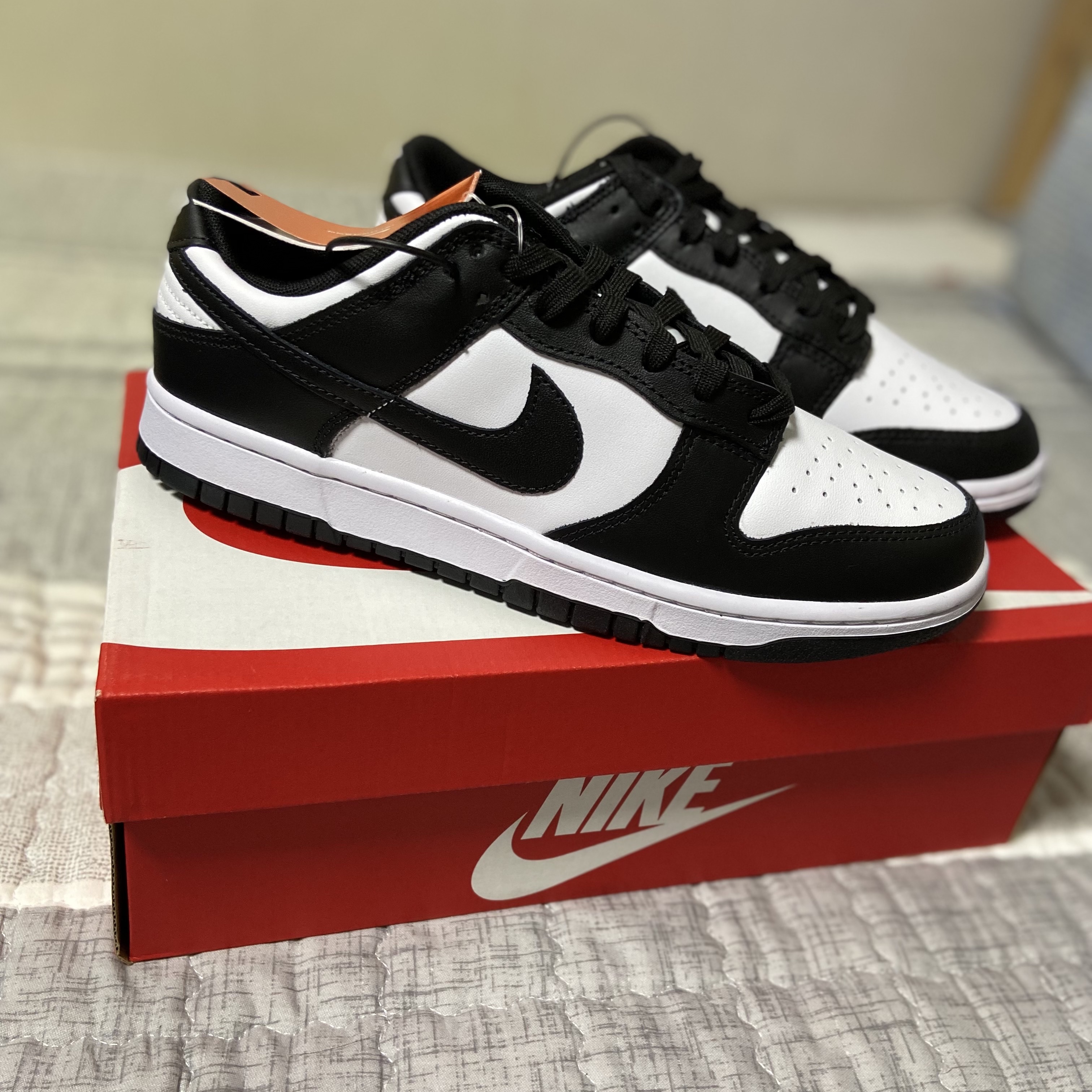 Nike Air Force 1 '07 Low White, Nike Dunk Low Retro Black 착용 스타일 - 4