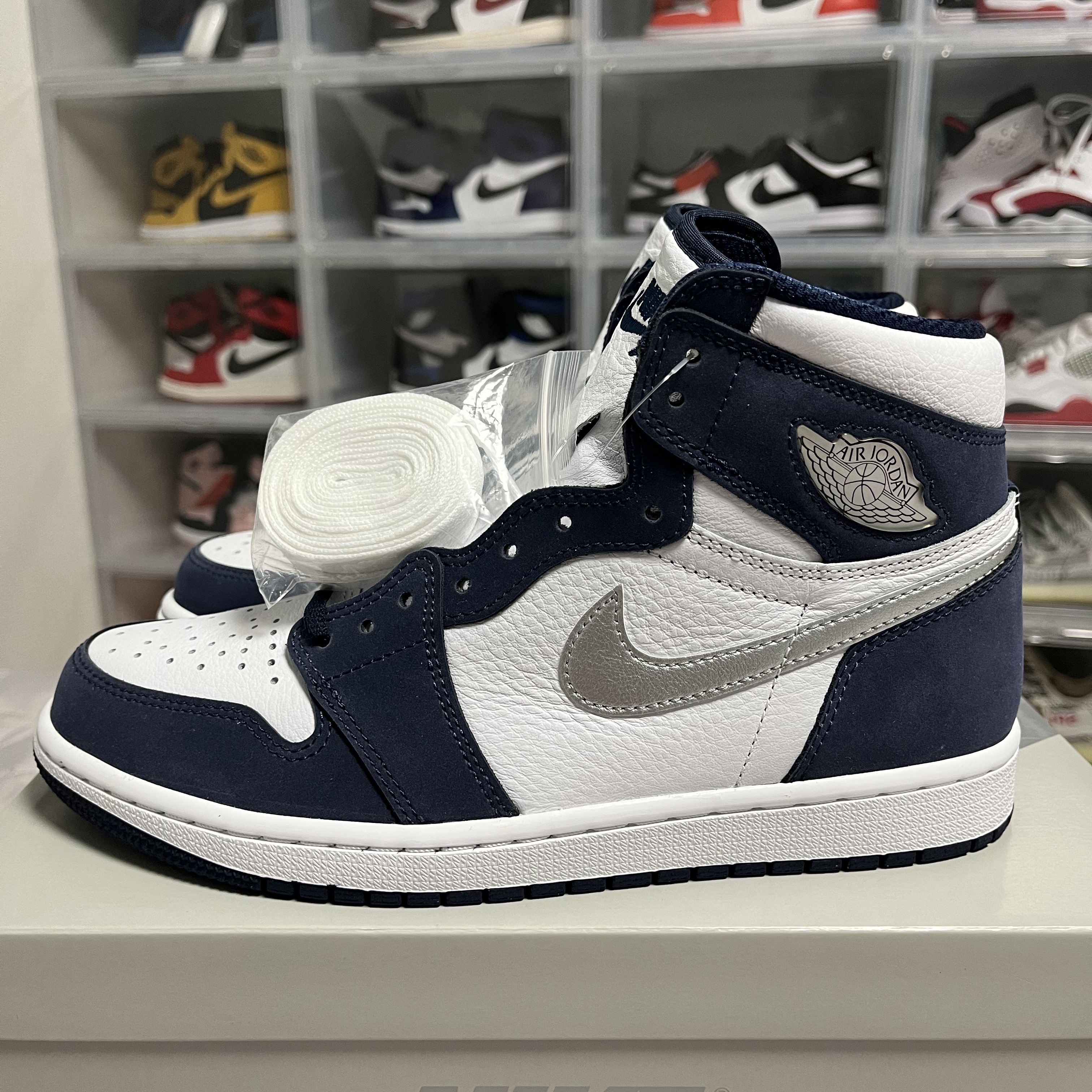Jordan 1 Retro High OG CO.JP Midnight Navy 착용 스타일