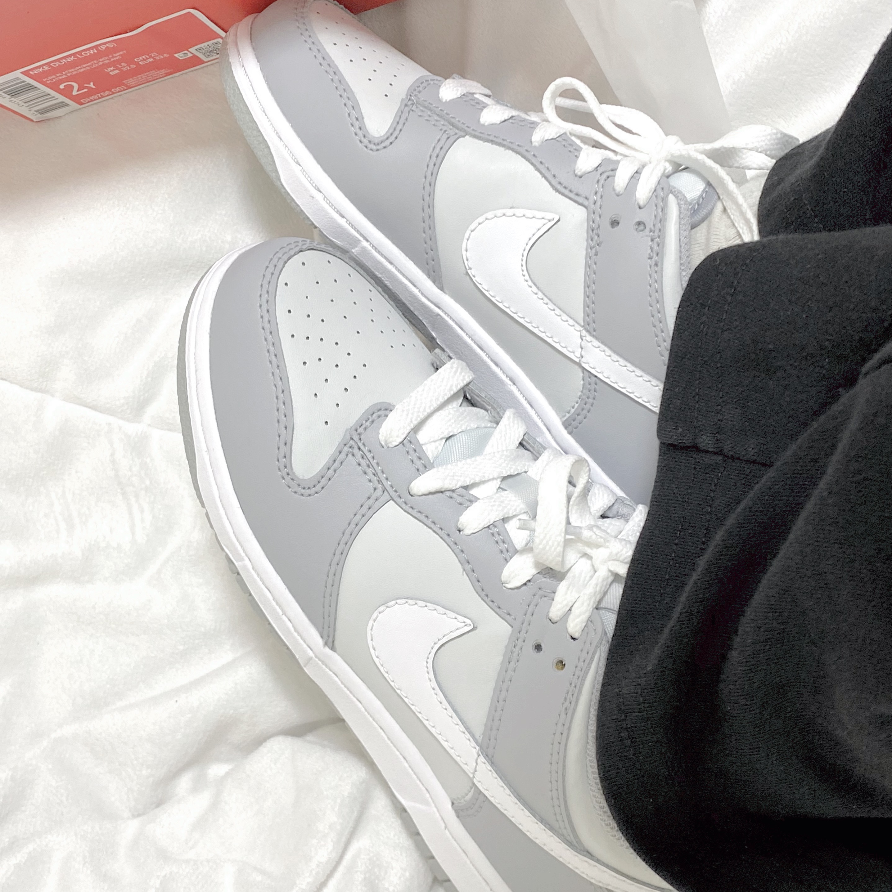 Nike Dunk Low Retro Wolf Grey, (PS) Nike Dunk Low Wolf Grey 착용 스타일 - 1