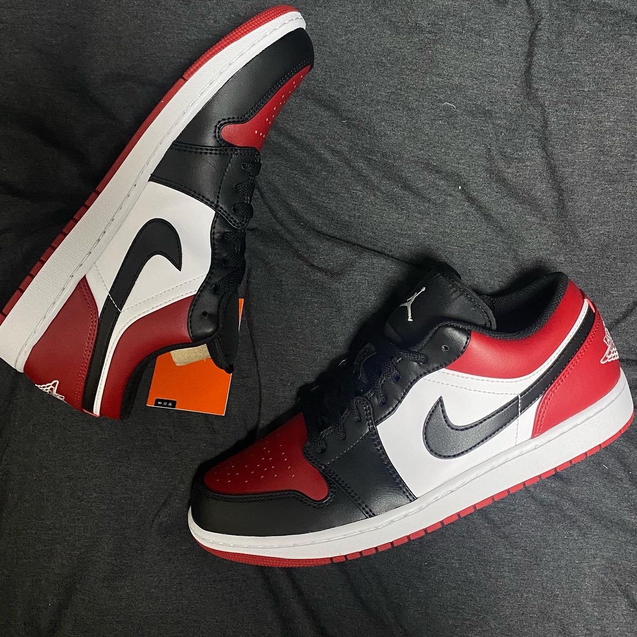 Jordan 1 Low Bred Toe 착용 스타일