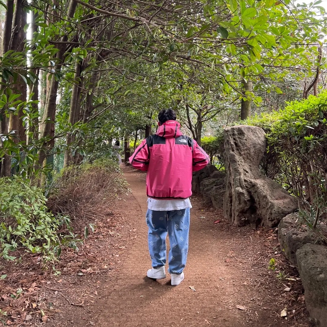 Supreme x The North Face Expedition Jacket Sulphur - 18FW, Stussy World Tour Crew Black 2021 착용 스타일 - 2
