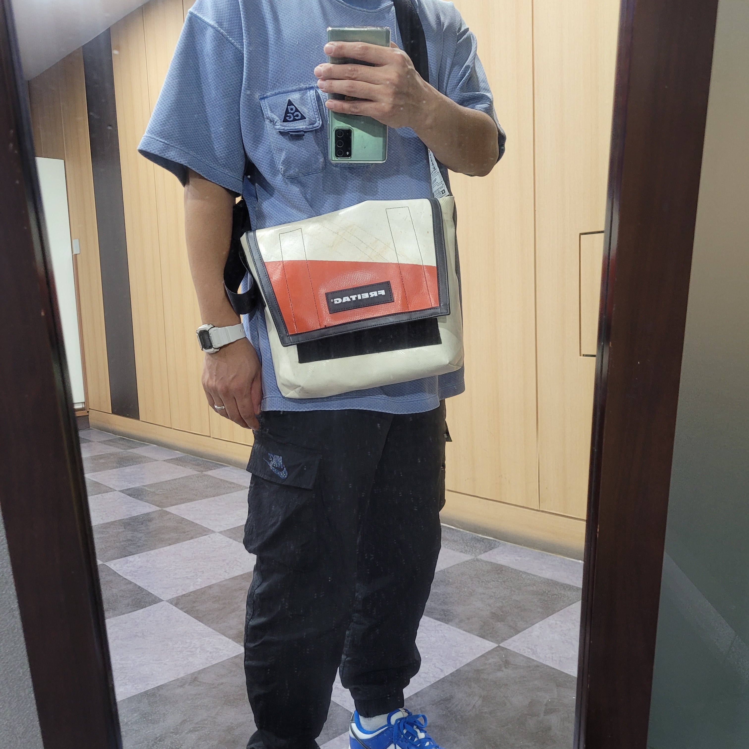 Nike Dunk NG Golf White Black Blue - Width W 착용 스타일