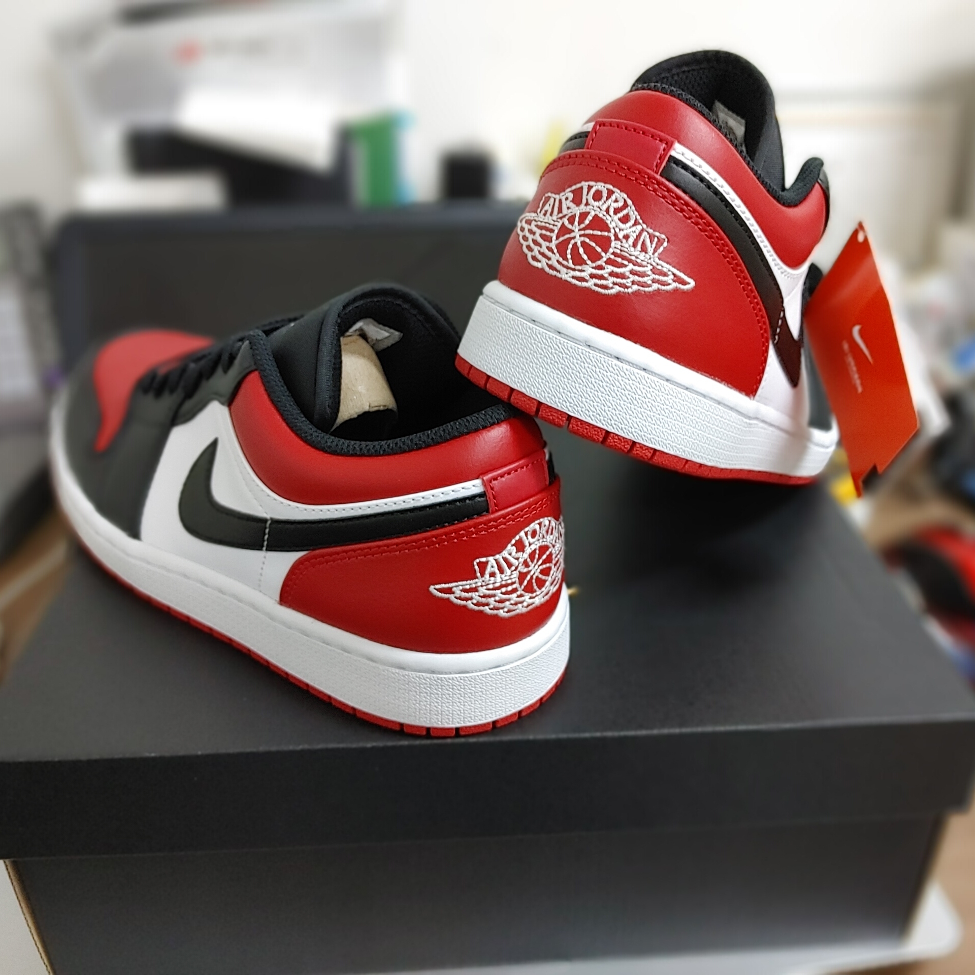Jordan 1 Low Bred Toe 착용 스타일 - 4