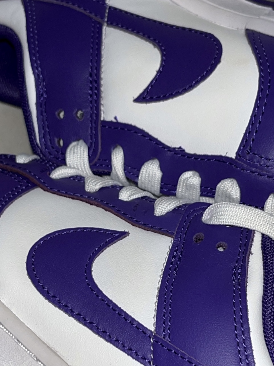 Nike Dunk Low Retro Championship Court Purple 착용 스타일