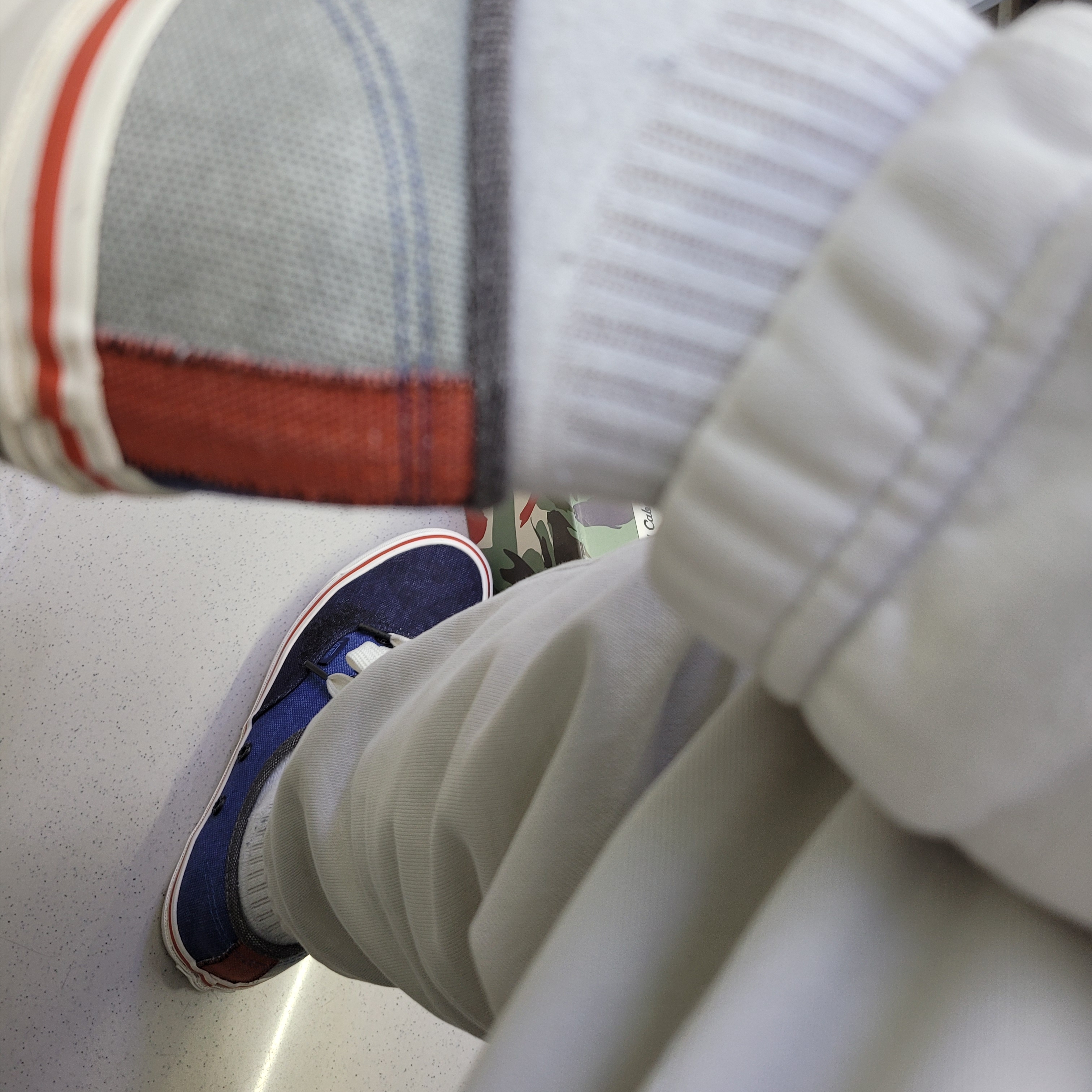 Vans Vault x Nigel Cabourn OG Authentic LX Crazy Navy Mix 착용 스타일 - 1
