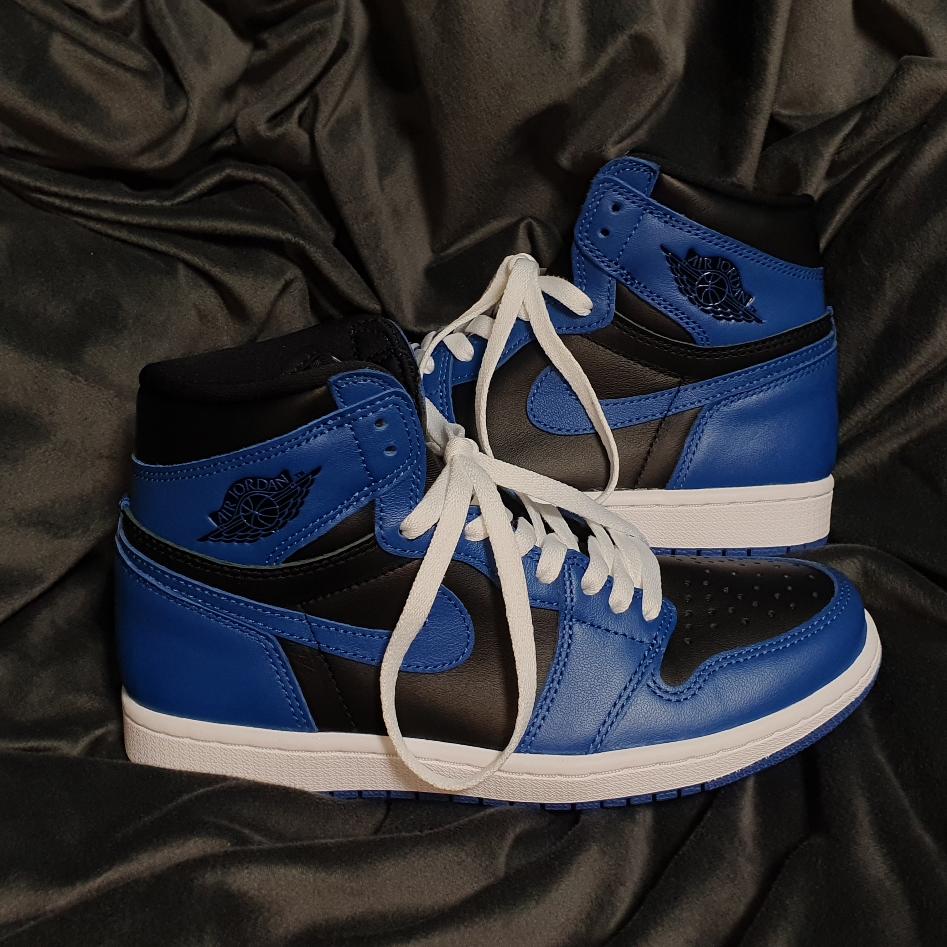 Jordan 1 Retro High OG Dark Marina Blue, (GS) Jordan 1 Retro High OG Dark Marina Blue 착용 스타일 - 3