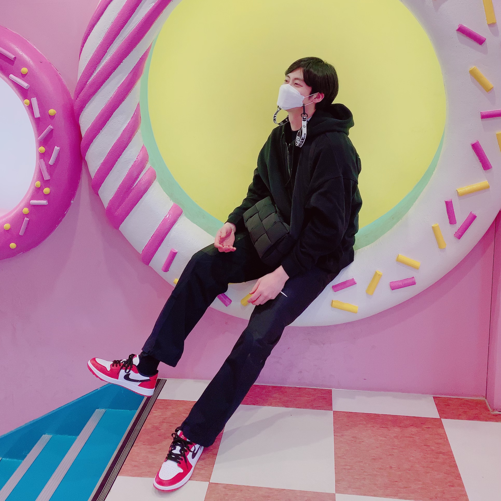 Jordan 1 Low Golf Chicago, Nike x Off-White NRG Pants Black 착용 스타일 - 2