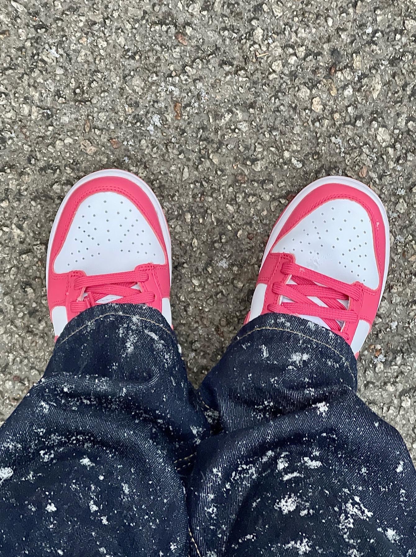 (W) Nike Dunk Low Archeo Pink 착용 스타일 - 2