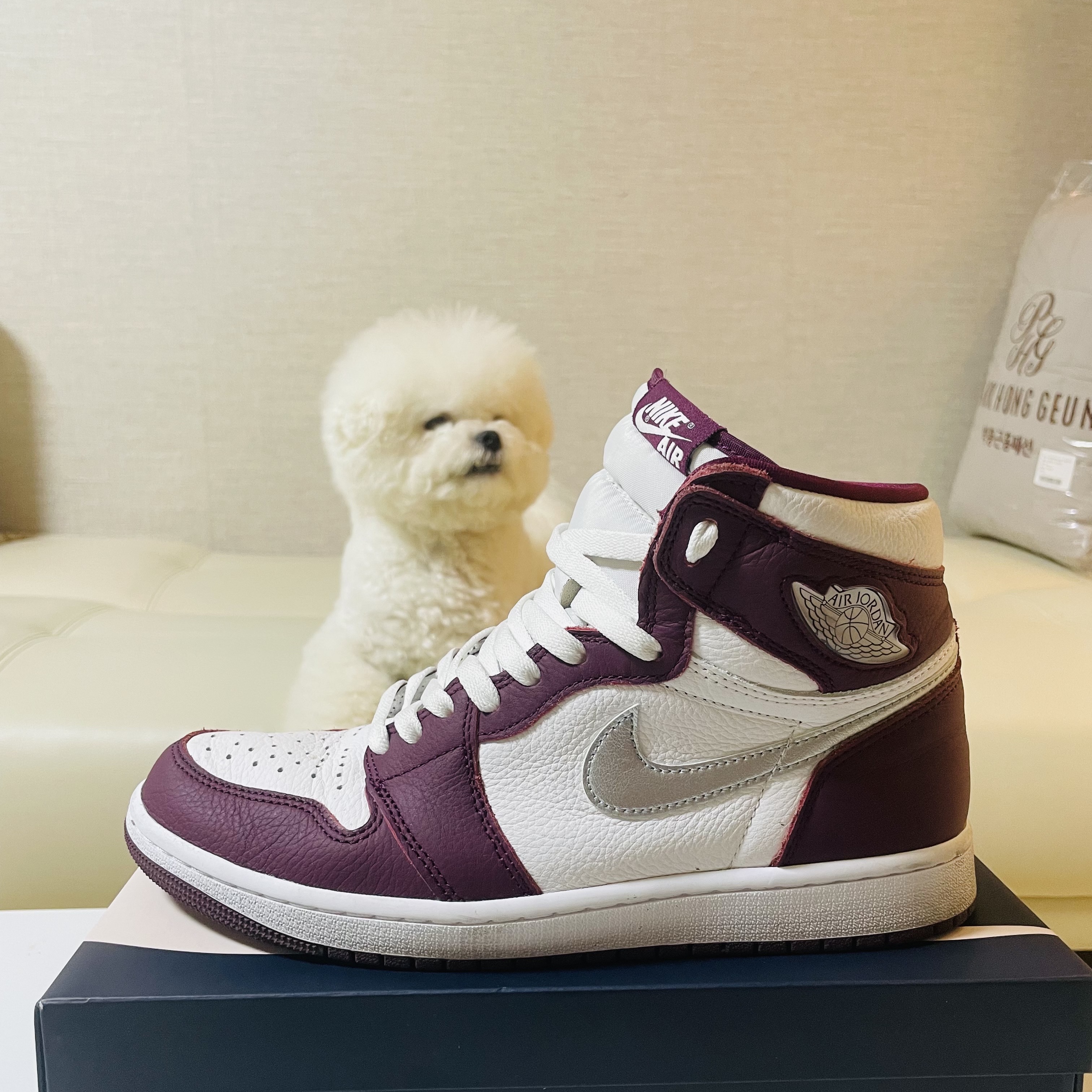 Jordan 1 Retro High OG Bordeaux 착용 스타일