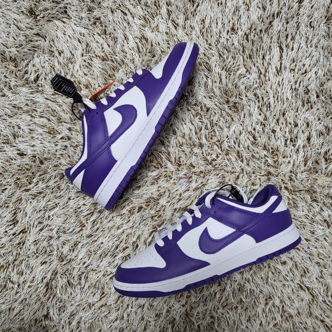 Nike Dunk Low Retro Championship Court Purple 착용 스타일