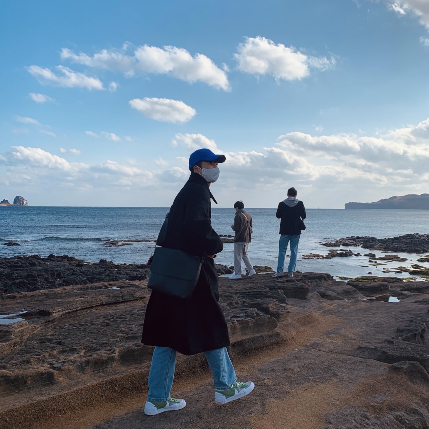 Nike x Sacai Blazer Low Classic Green 착용 스타일