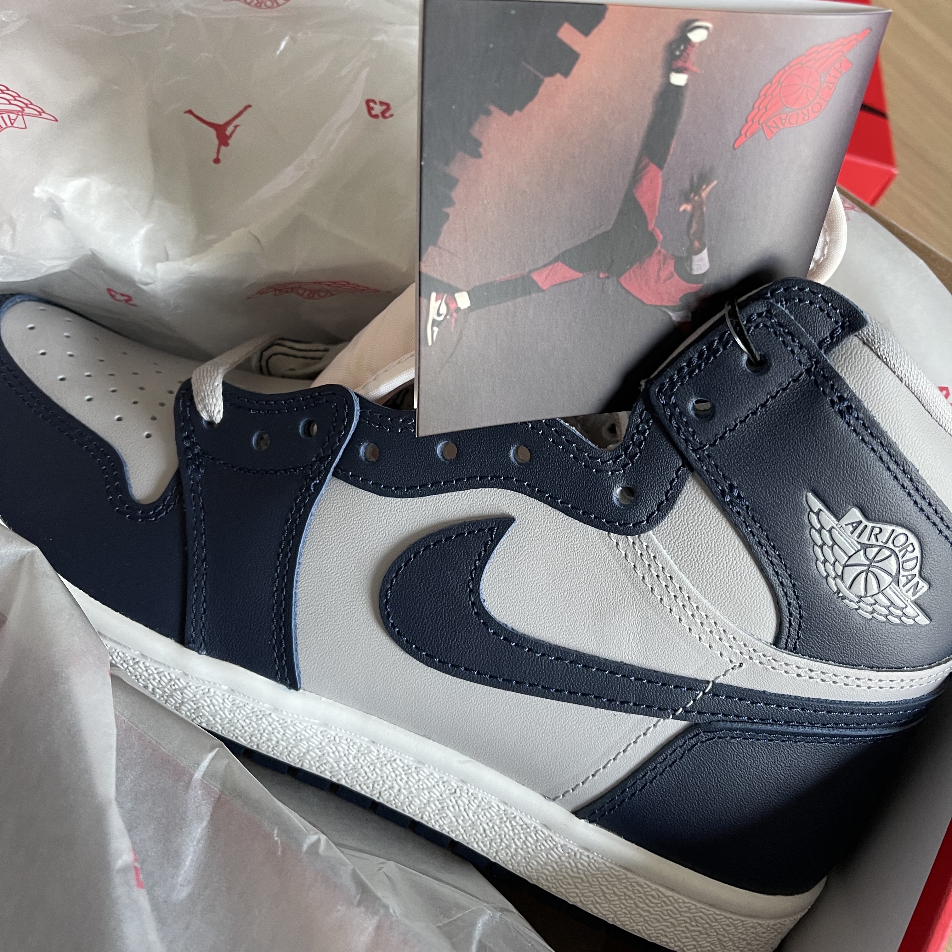 Jordan 1 High 85 College Navy 착용 스타일 - 1