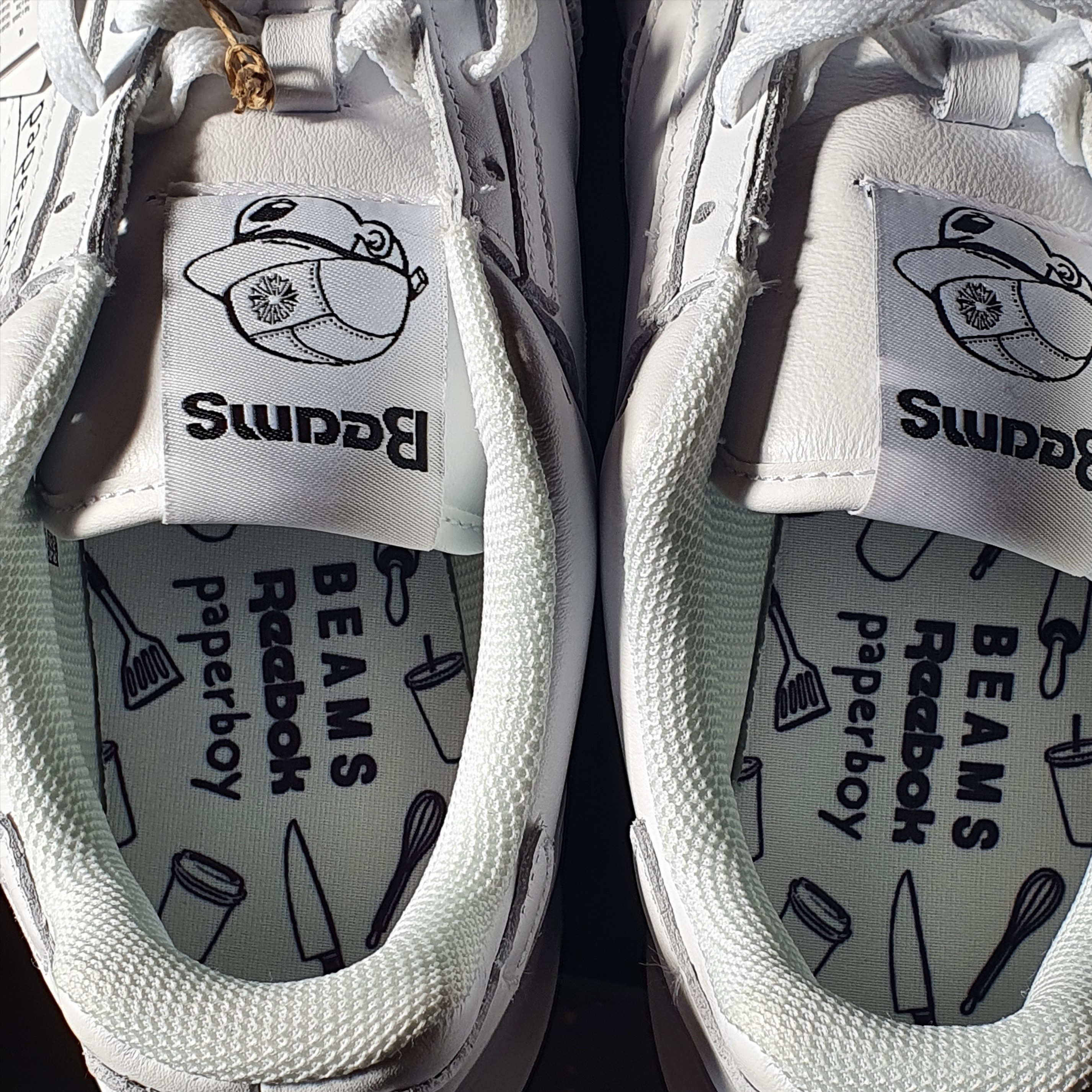 Reebok x Paperboy Paris x Beams Club C Legacy White 착용 스타일 - 2