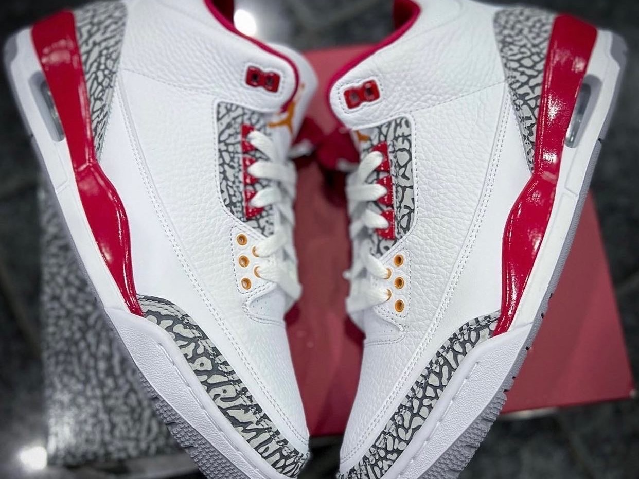 Jordan 3 Retro Cardinal Red 착용 스타일 - 1