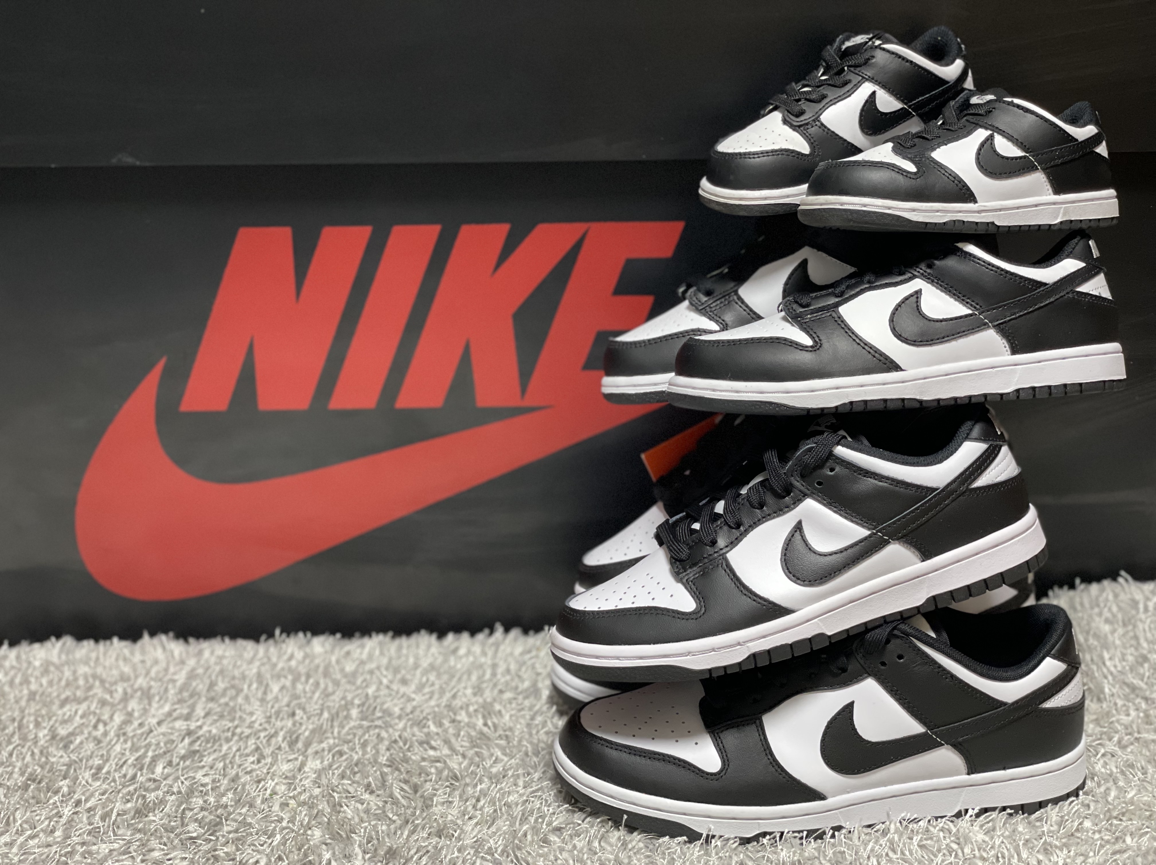 Nike Dunk Low Retro Black, (W) Nike Dunk Low Black 착용 스타일 - 1
