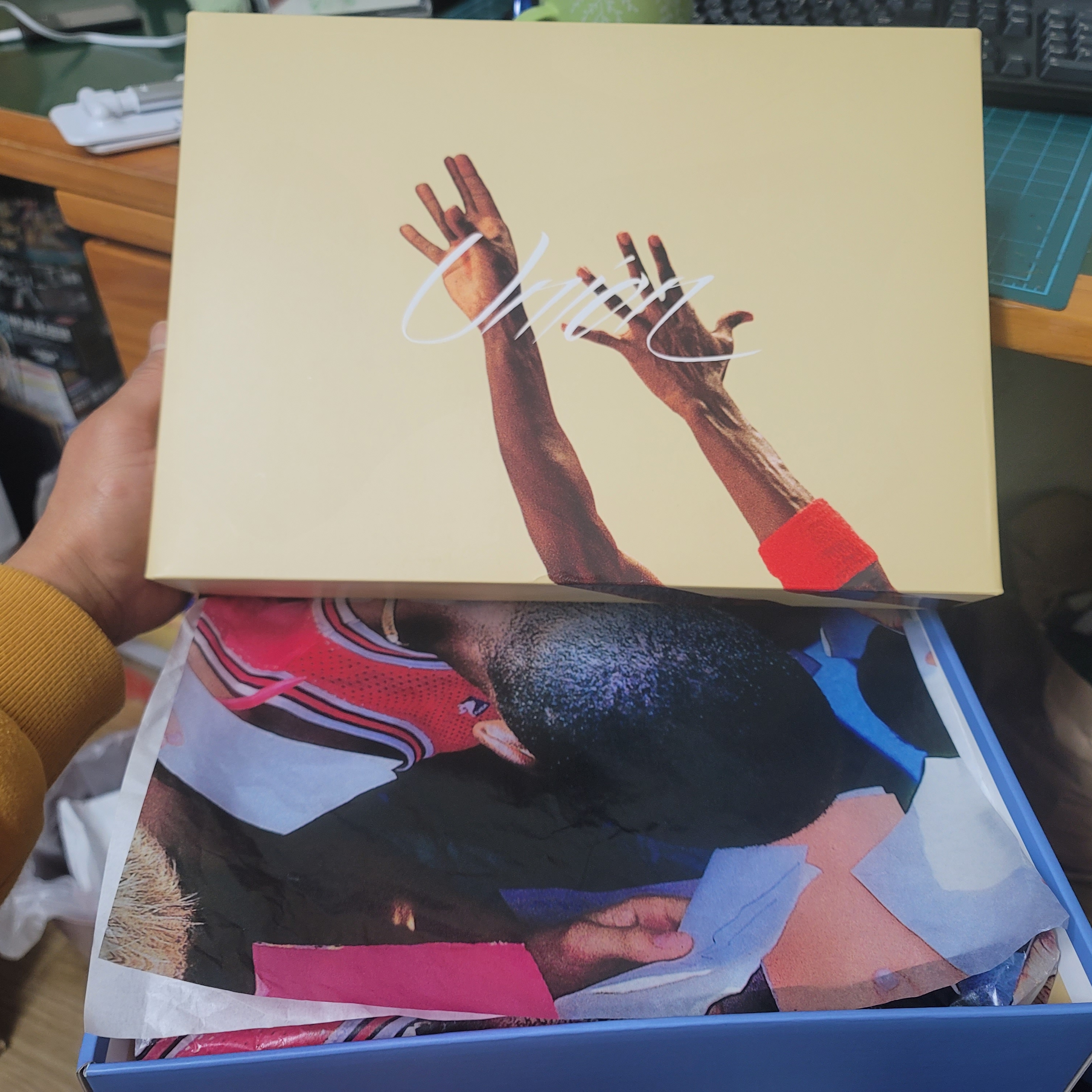 Jordan 4 x Union Retro SP Desert Moss 착용 스타일 - 1