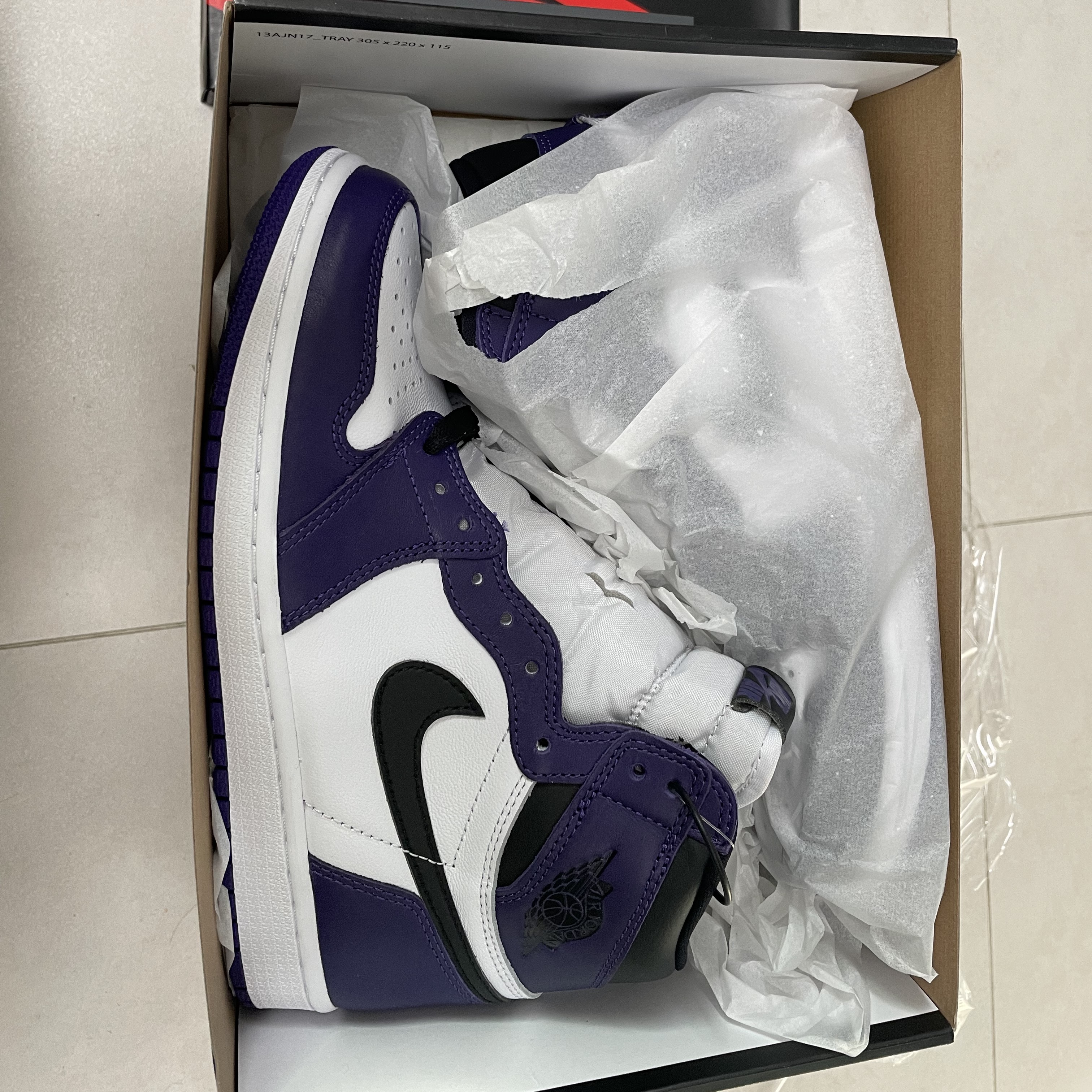 Jordan 1 Retro High OG Court Purple 2020 착용 스타일 - 1