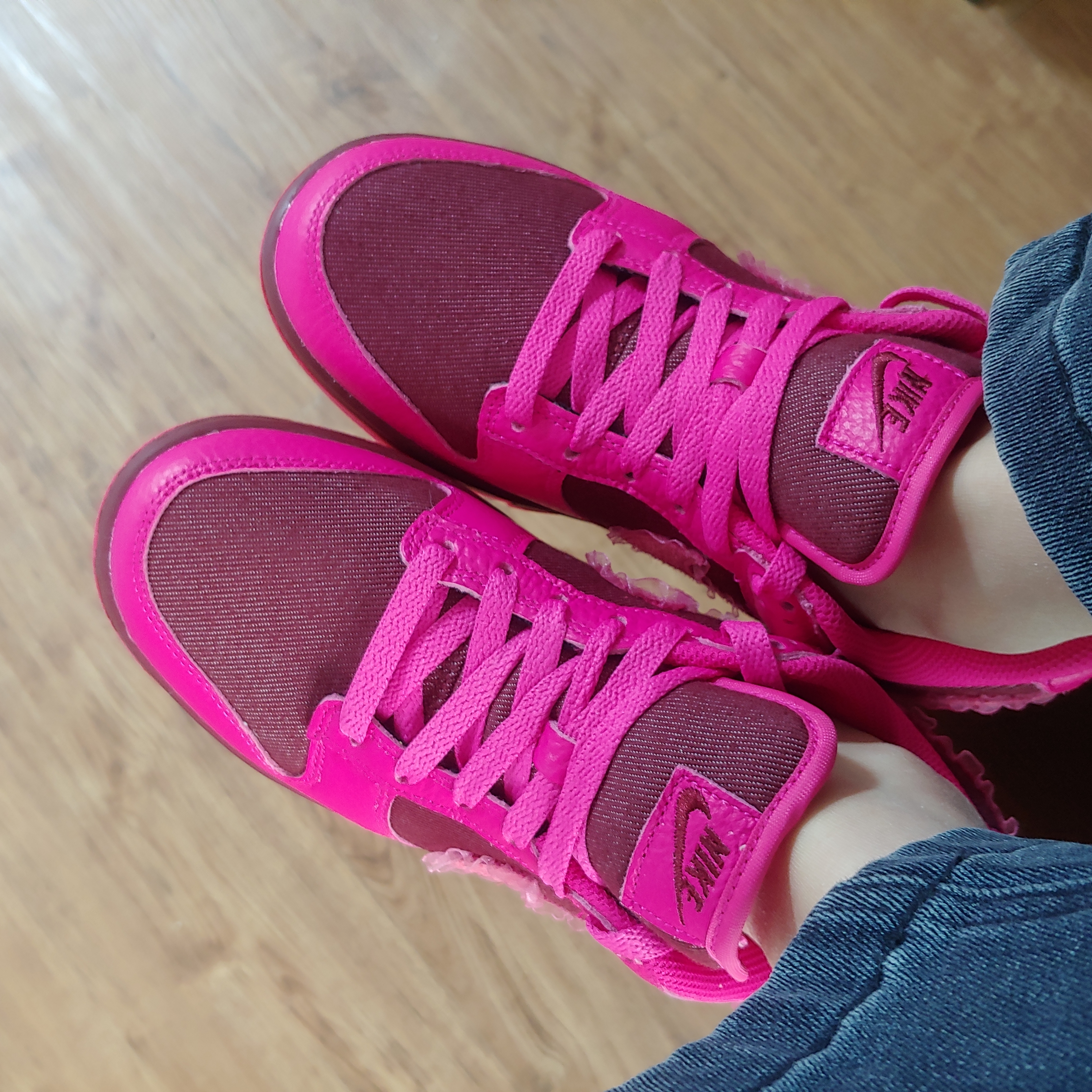 (W) Nike Dunk Low Prime Pink 착용 스타일 - 3