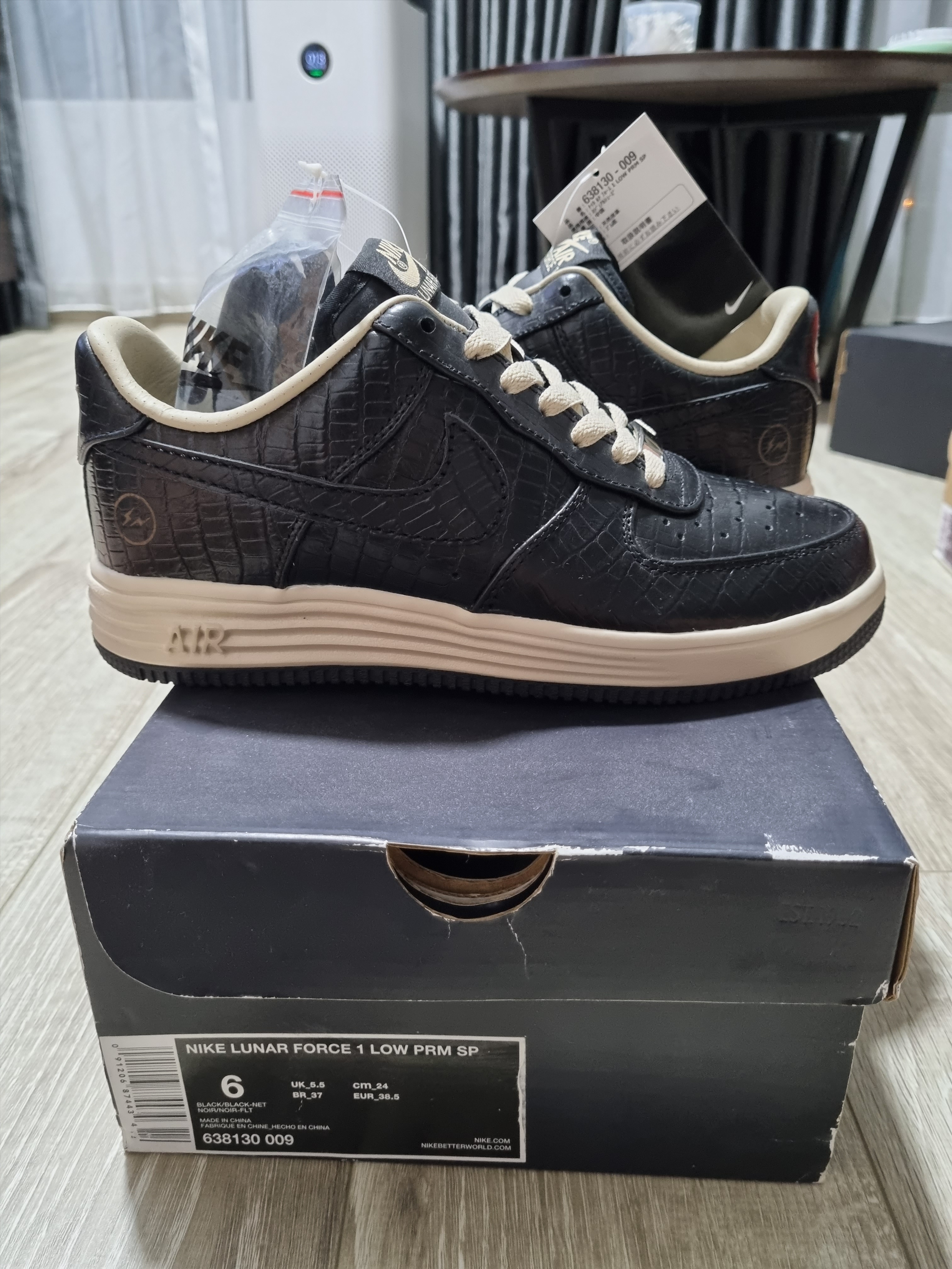 Nike x Fragment Lunar Force 1 Low Premium SP Croc 착용 스타일