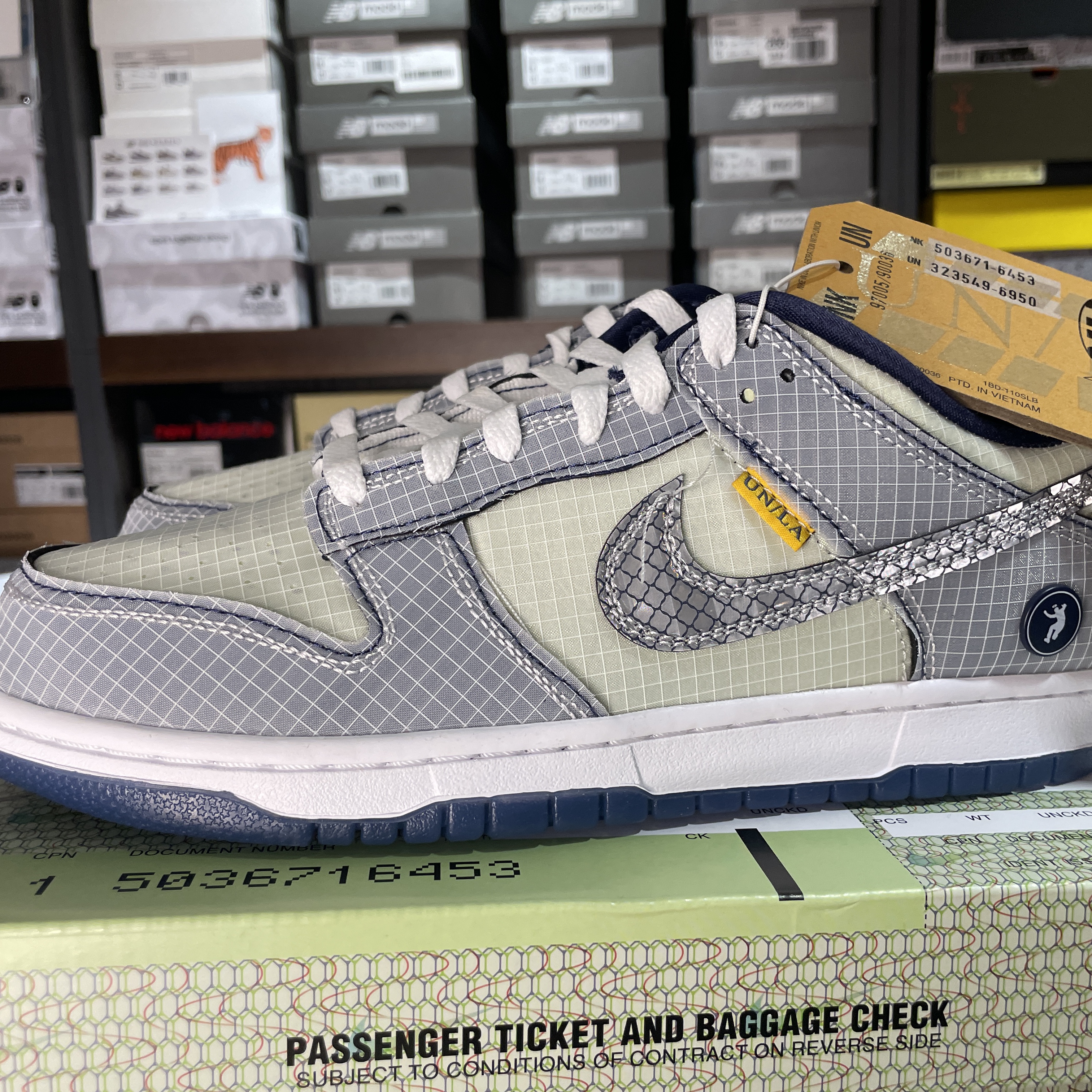 Nike x Union Dunk Low Passport Pack Pistachio 착용 스타일