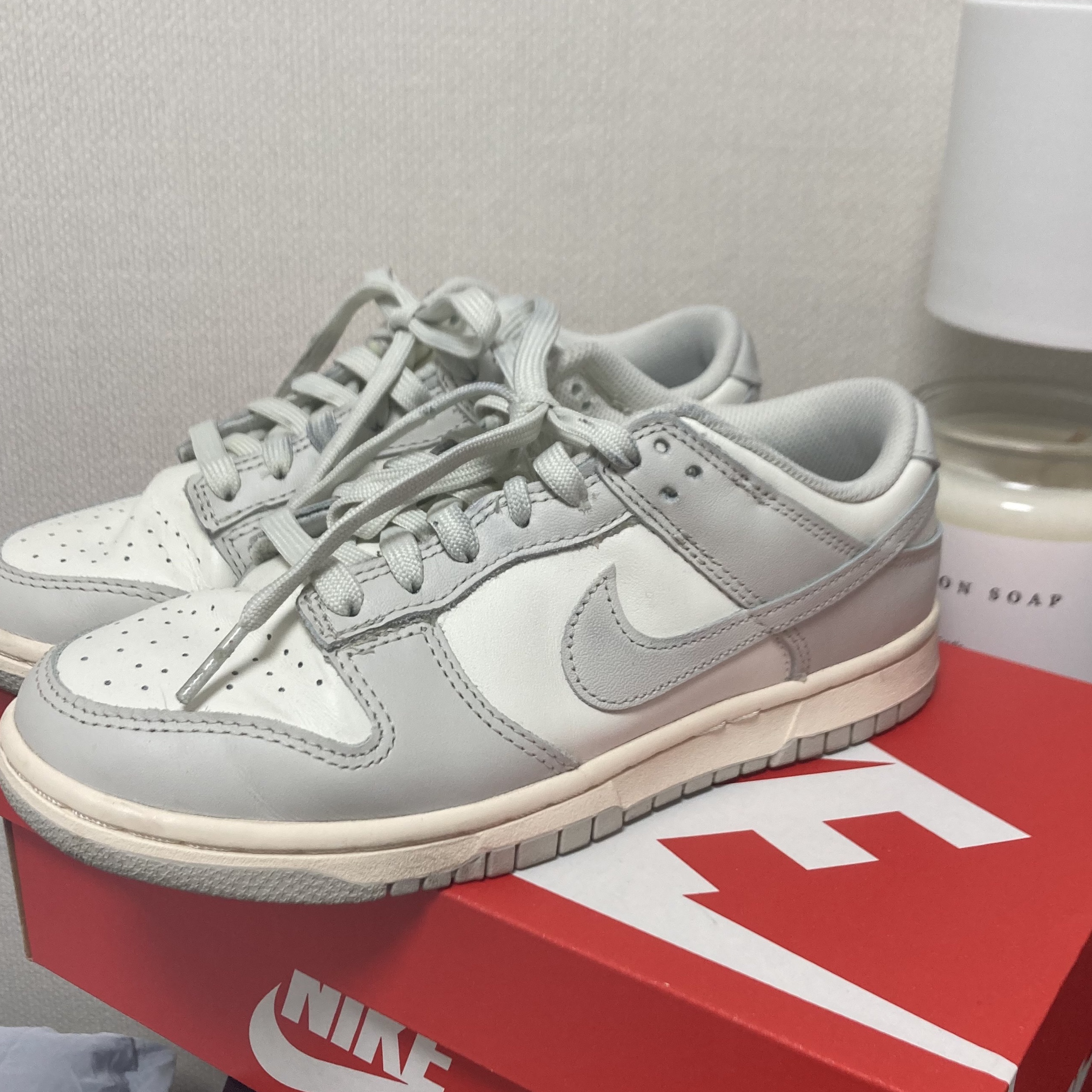 (W) Nike Dunk Low Light Bone 착용 스타일