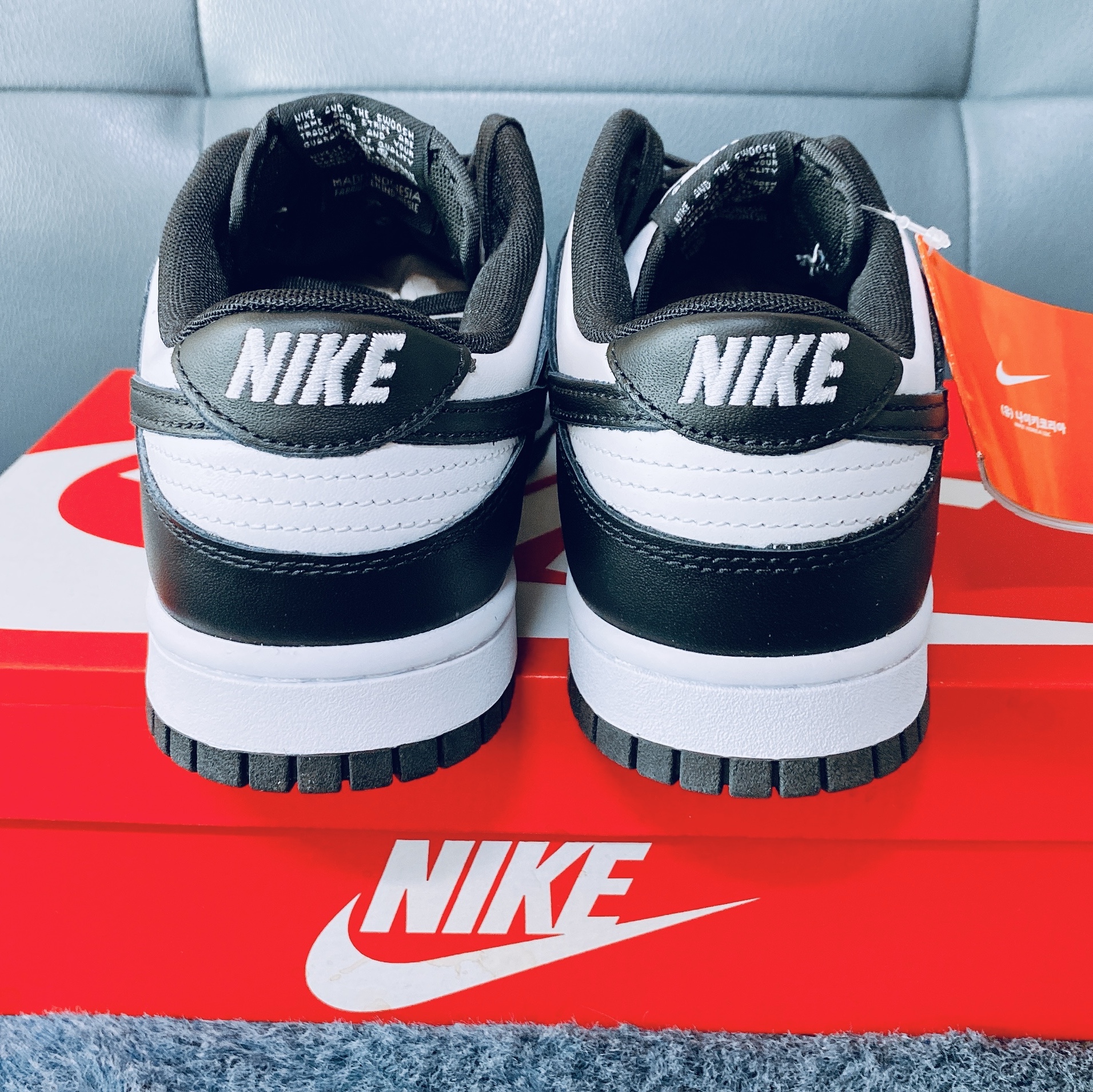 Nike Dunk Low Retro Black 착용 스타일 - 3