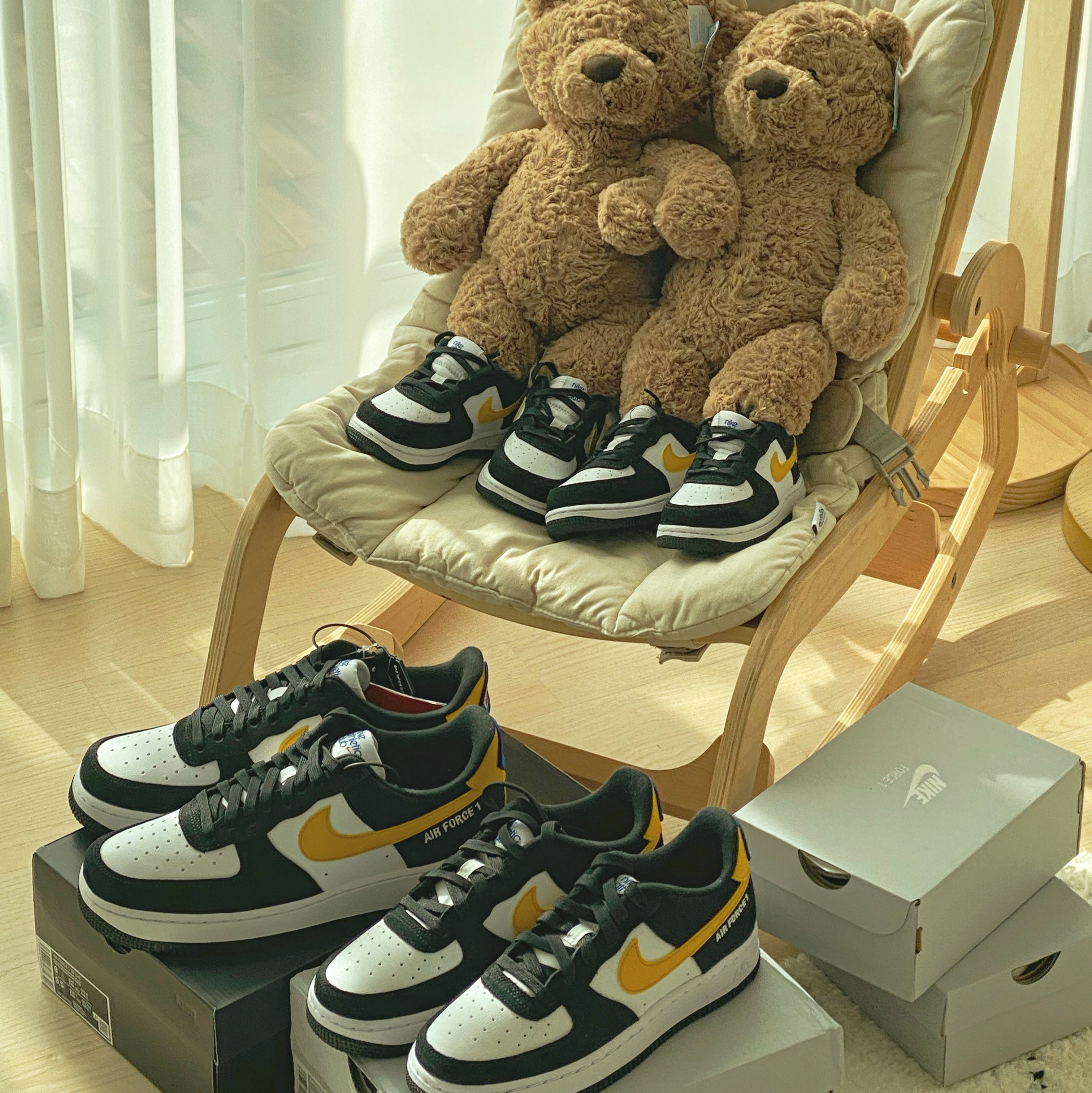Nike Air Force 1 '07 LV8 Athletic Club Black Dark Sulfur, (TD) Nike Force 1 LV8 Athletic Club Black Dark Sulfur 착용 스타일