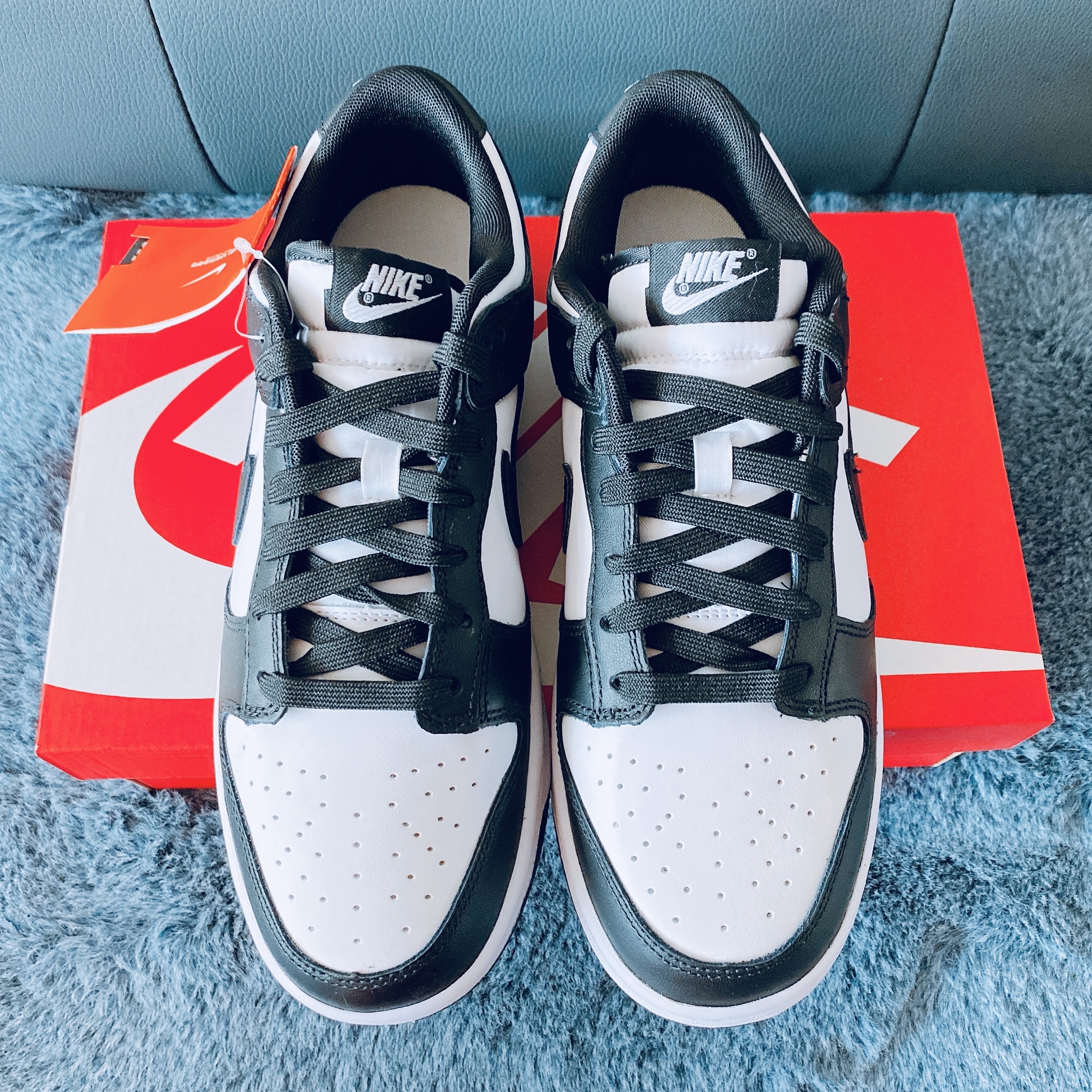 Nike Dunk Low Retro Black 착용 스타일 - 2