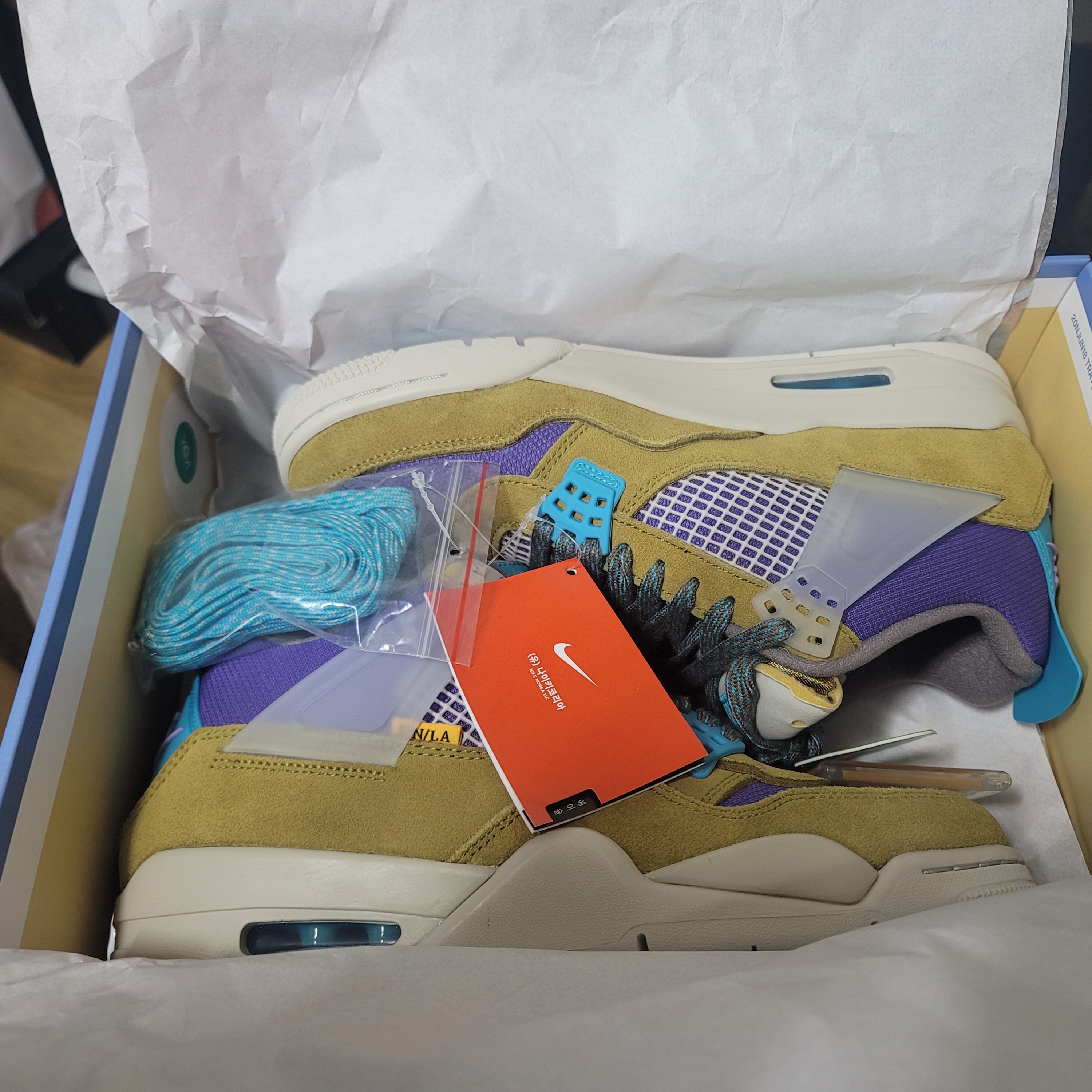 Jordan 4 x Union Retro SP Desert Moss 착용 스타일 - 2