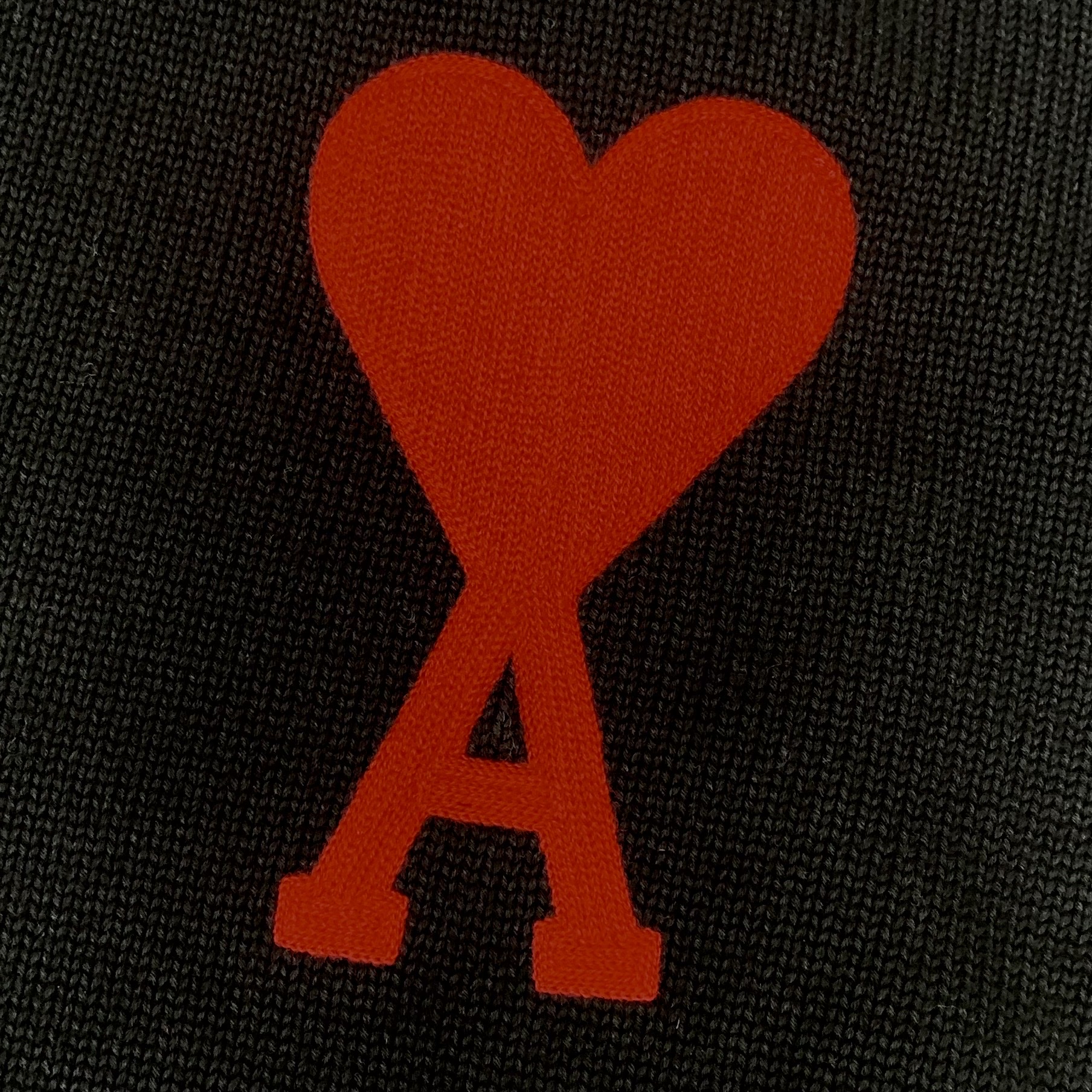 AMI de Coeur Oversize Sweater Black - 21FW 착용 스타일