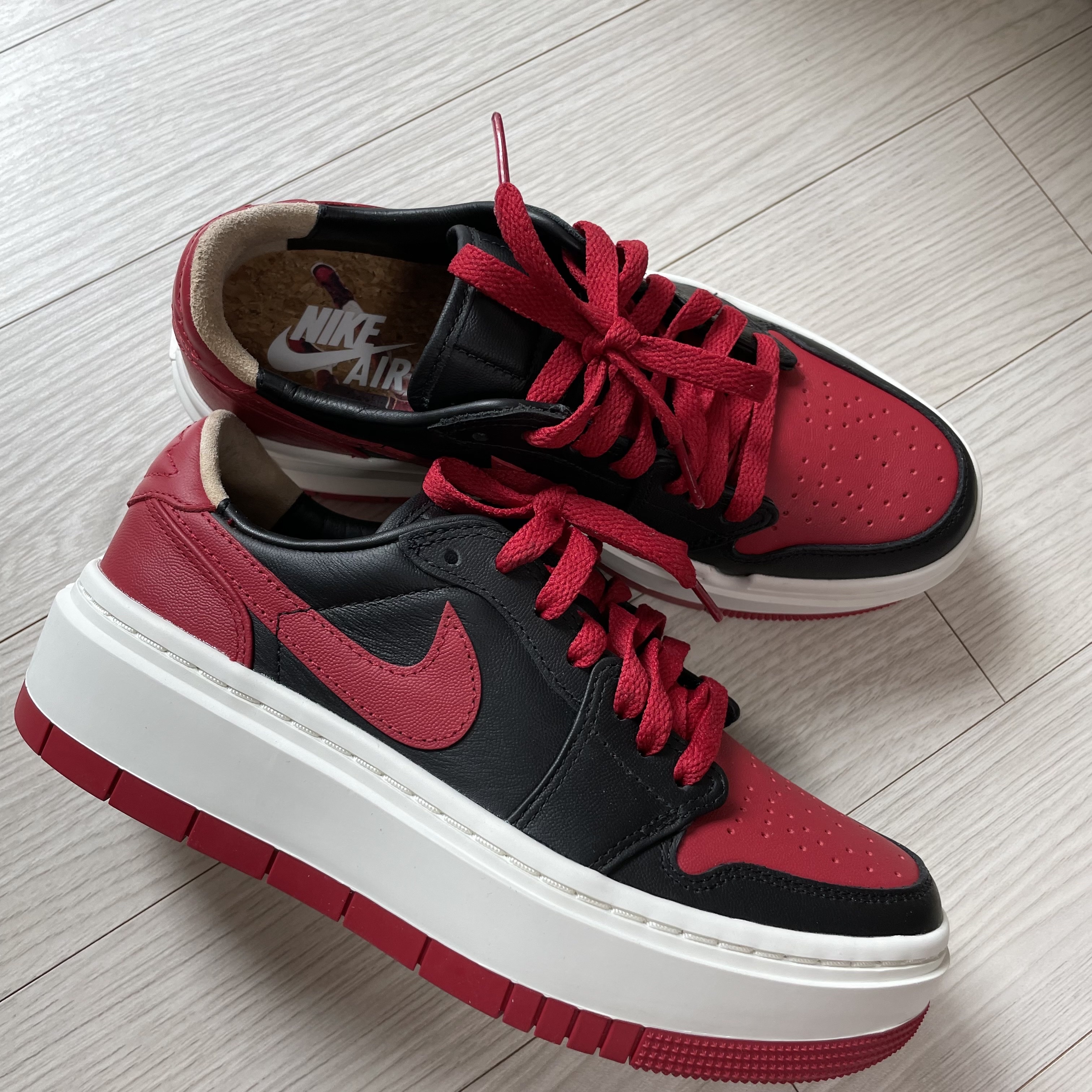 (W) Jordan 1 Elevate Low SE Bred 착용 스타일 - 4