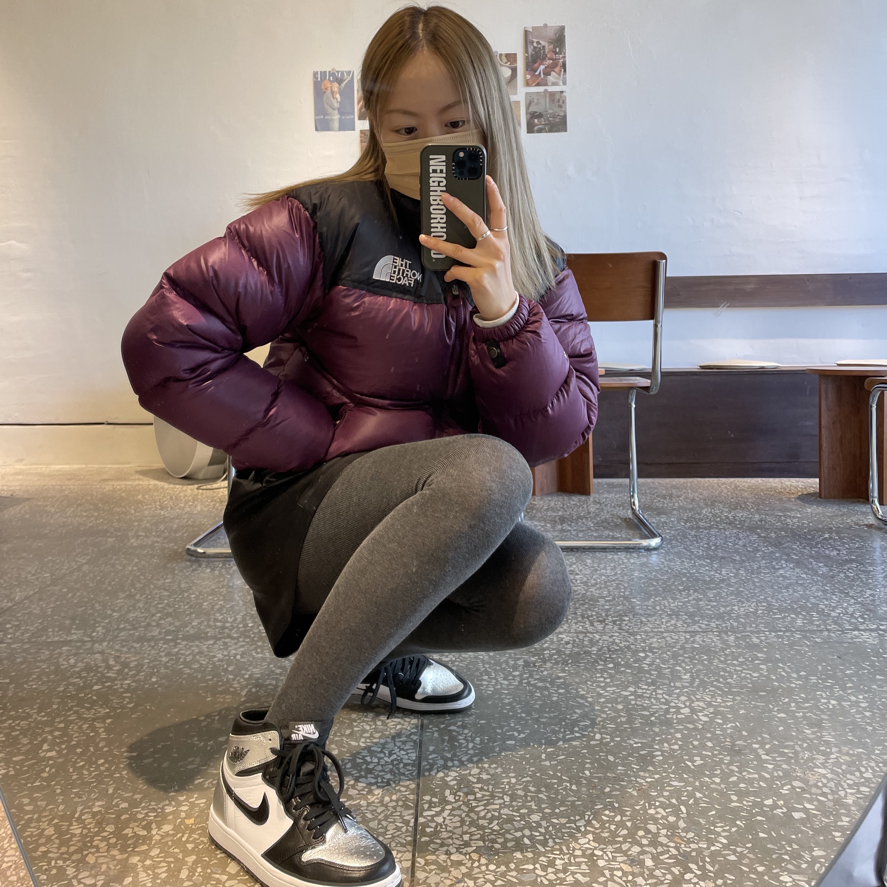 (W) Jordan 1 Retro High OG Silver Toe 착용 스타일