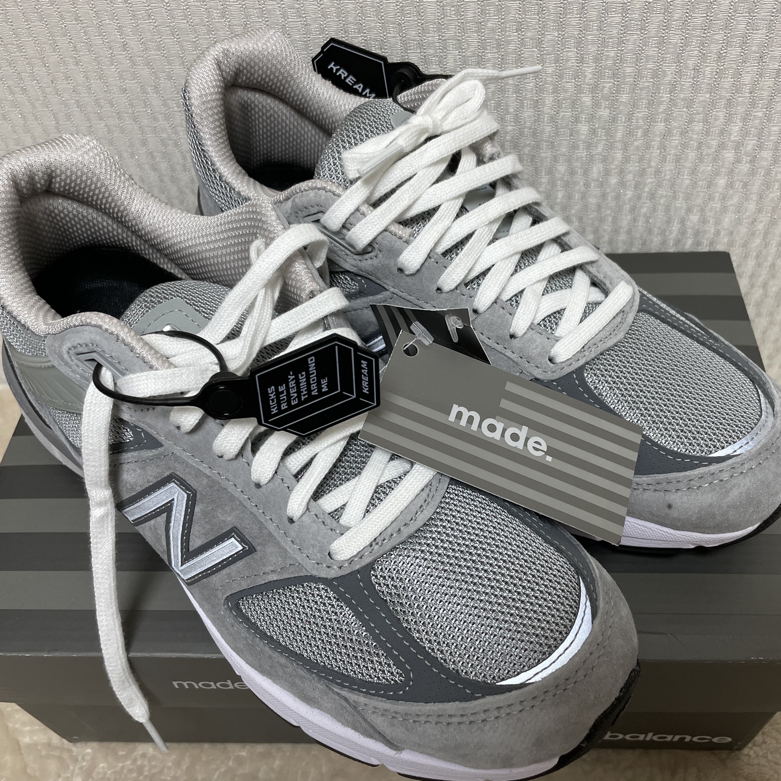 New Balance 990v5 Made in USA Grey - D Standard 착용 스타일