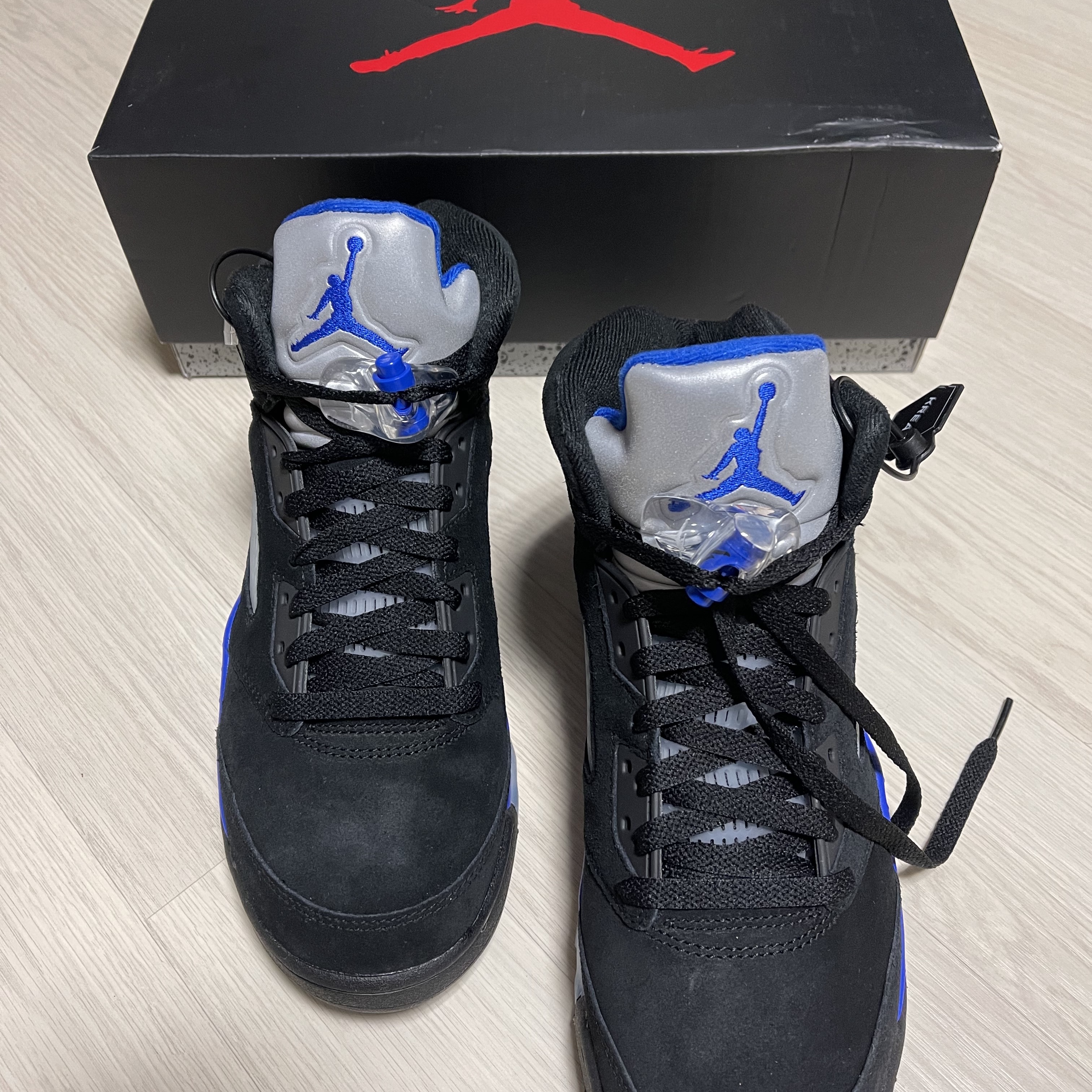 Jordan 5 Retro Racer Blue 착용 스타일 - 1
