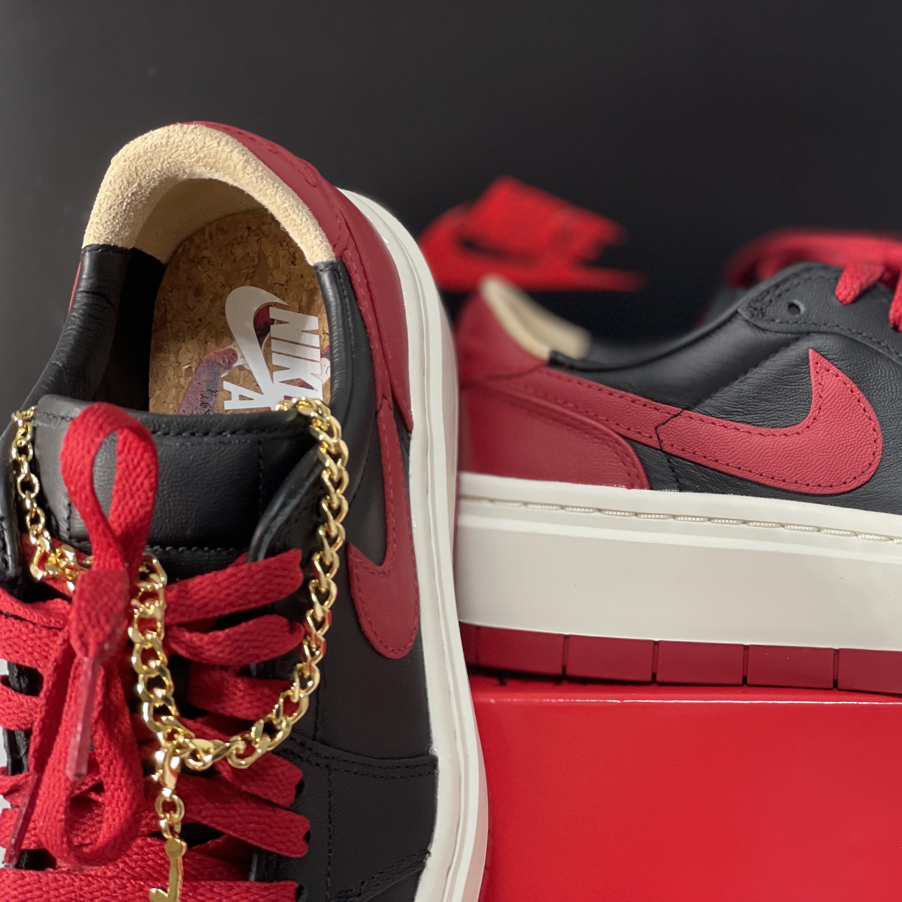 (W) Jordan 1 Elevate Low SE Bred 착용 스타일 - 1