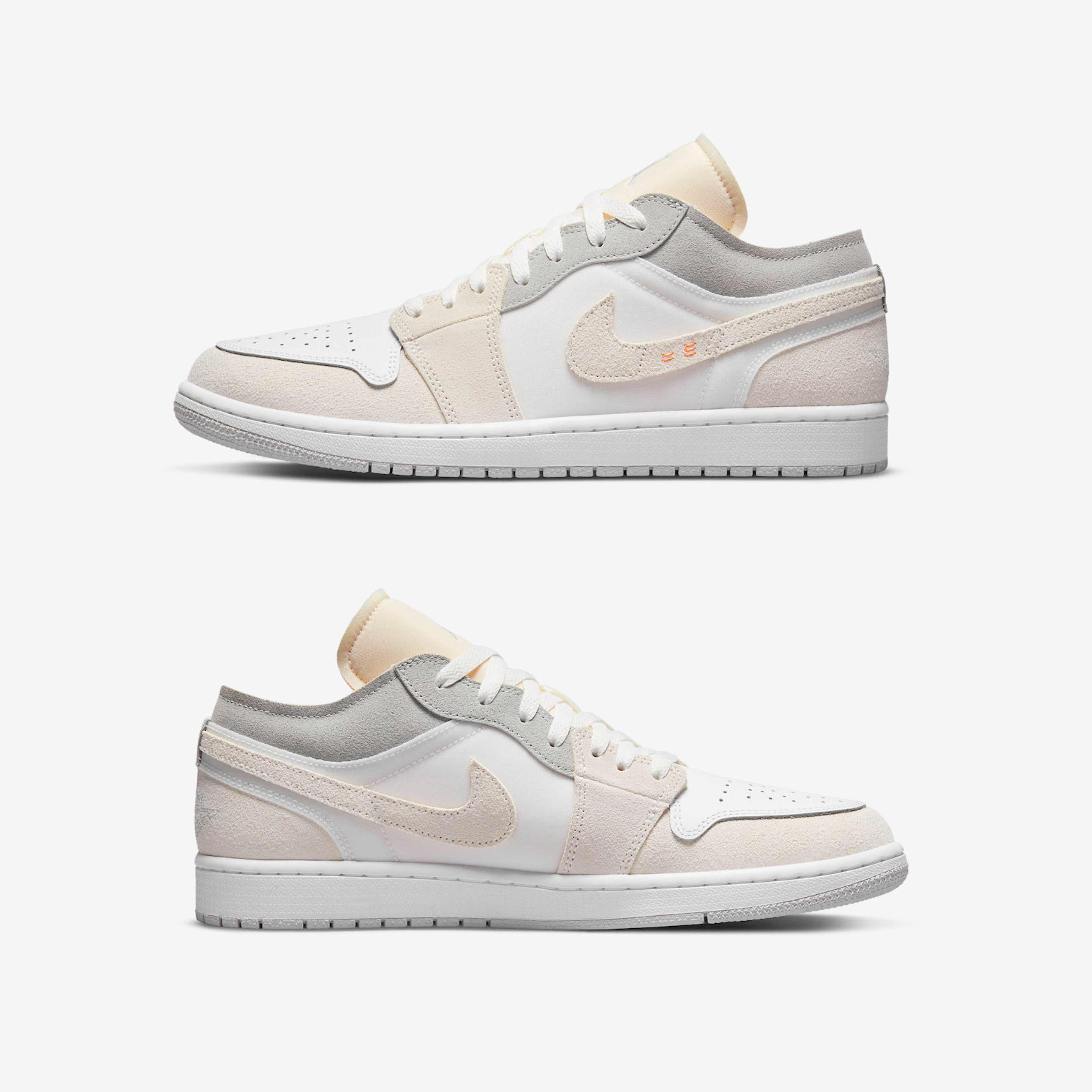 Jordan 1 Low SE Craft White and Phantom 착용 스타일 - 2