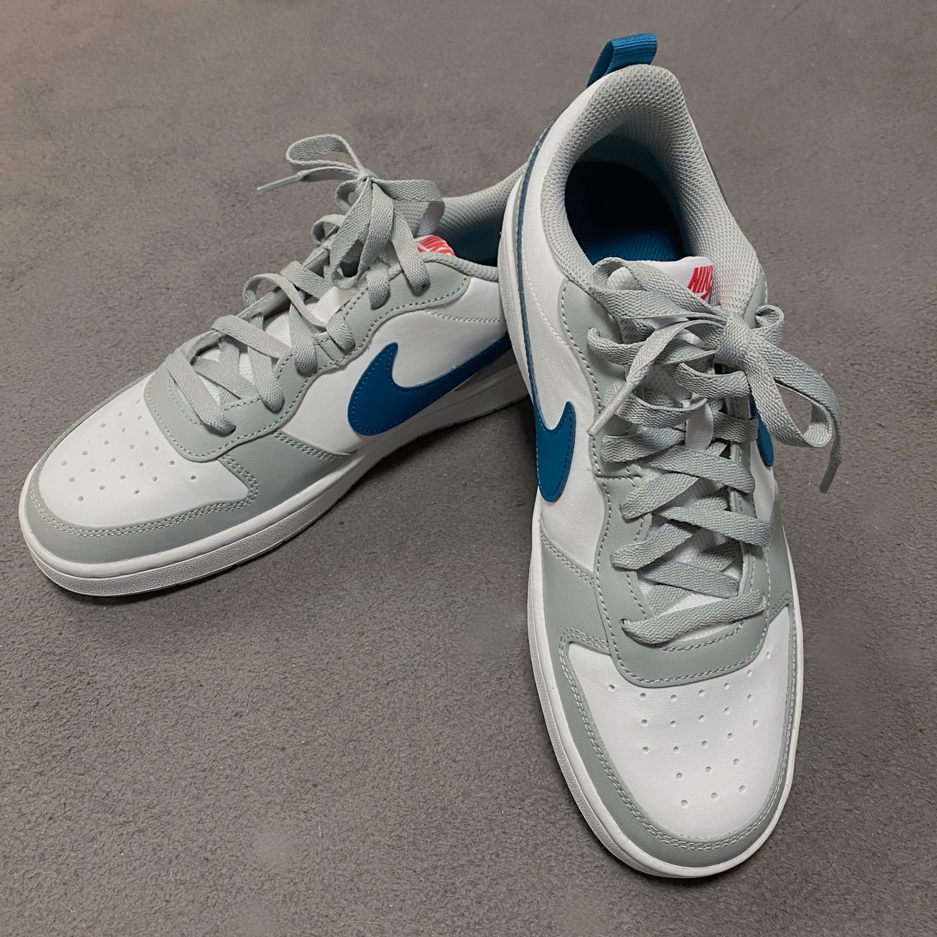 (GS) Nike Court Borough Low 2 Light Smoke Grey 착용 스타일