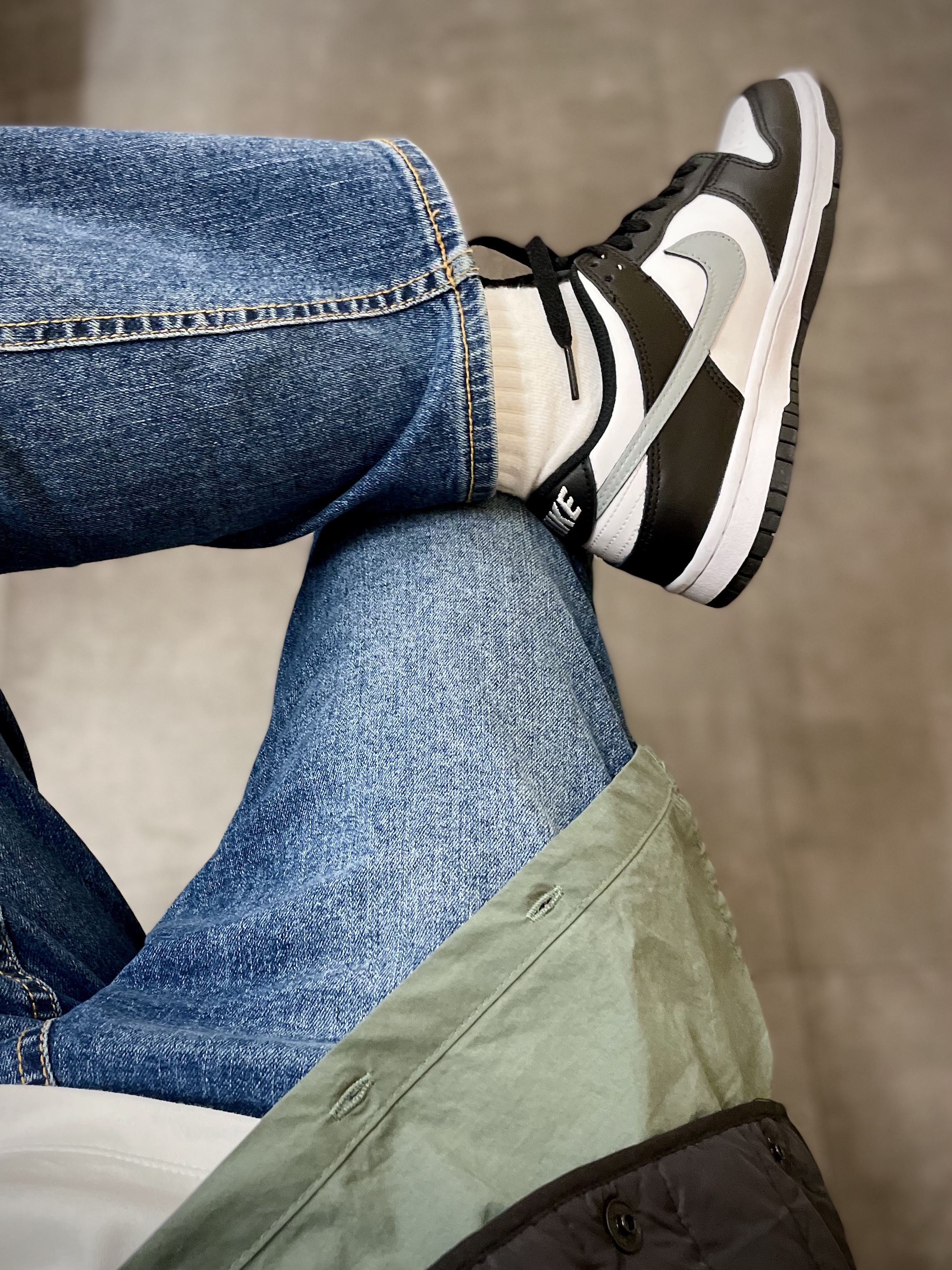Nike Dunk Low Retro Black, (W) Nike Dunk Low Black 착용 스타일