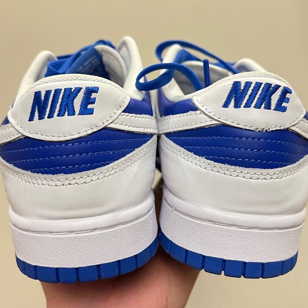 Nike Dunk Low Retro Racer Blue and White 착용 스타일 - 4