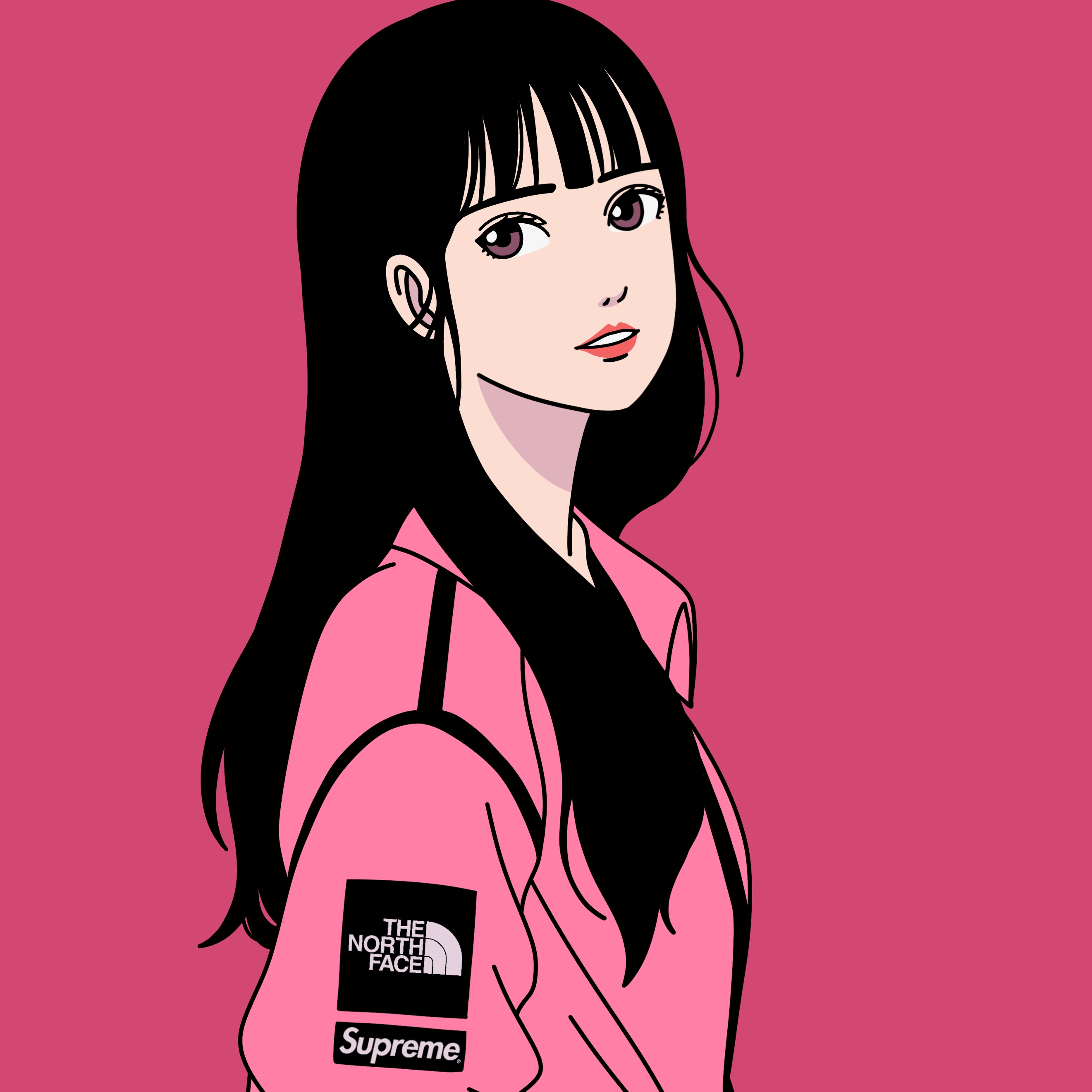 Supreme x The North Face Summit Series Outer Tape Seam Coaches Jacket Pink - 21SS 착용 스타일 - 2