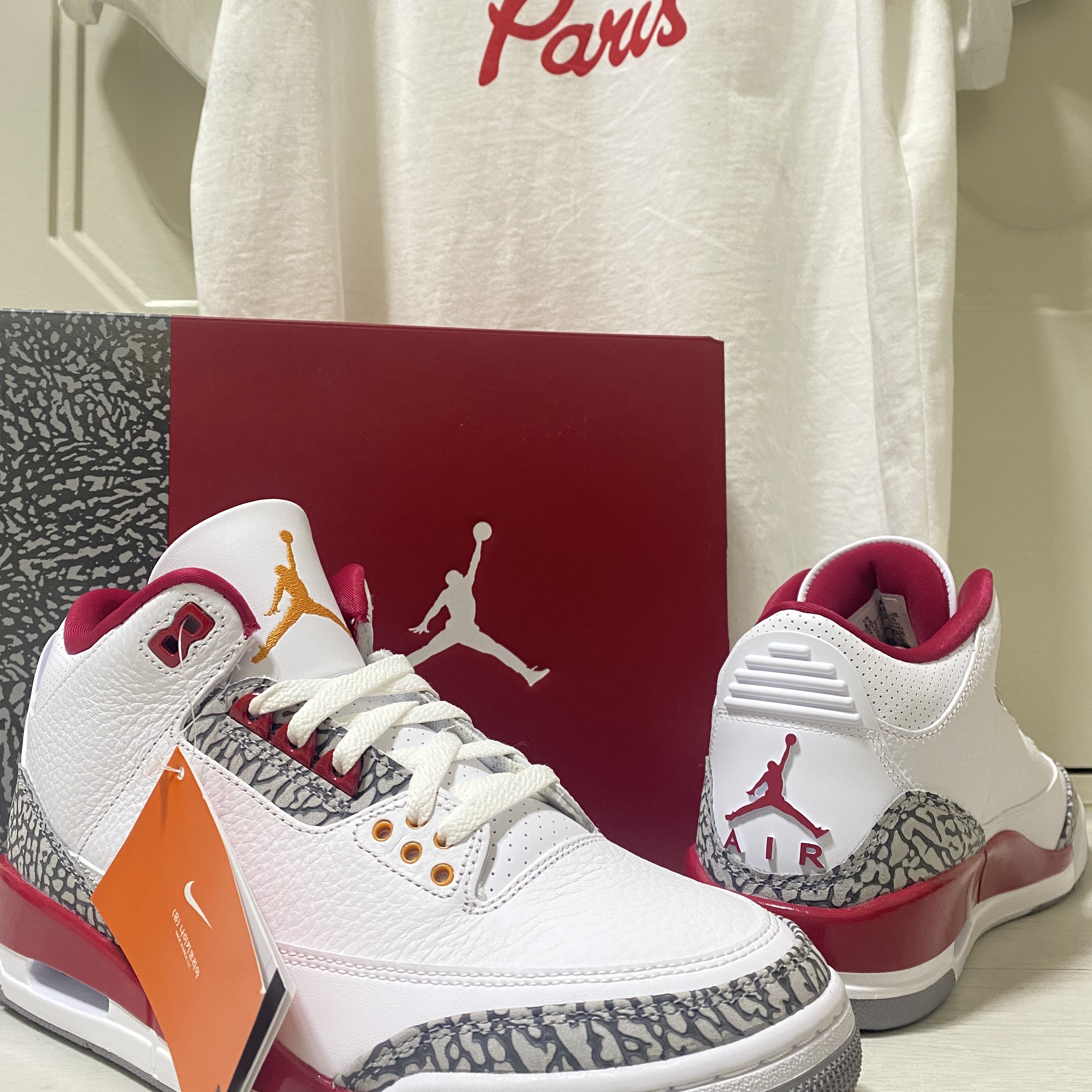 Jordan 3 Retro Cardinal Red 착용 스타일