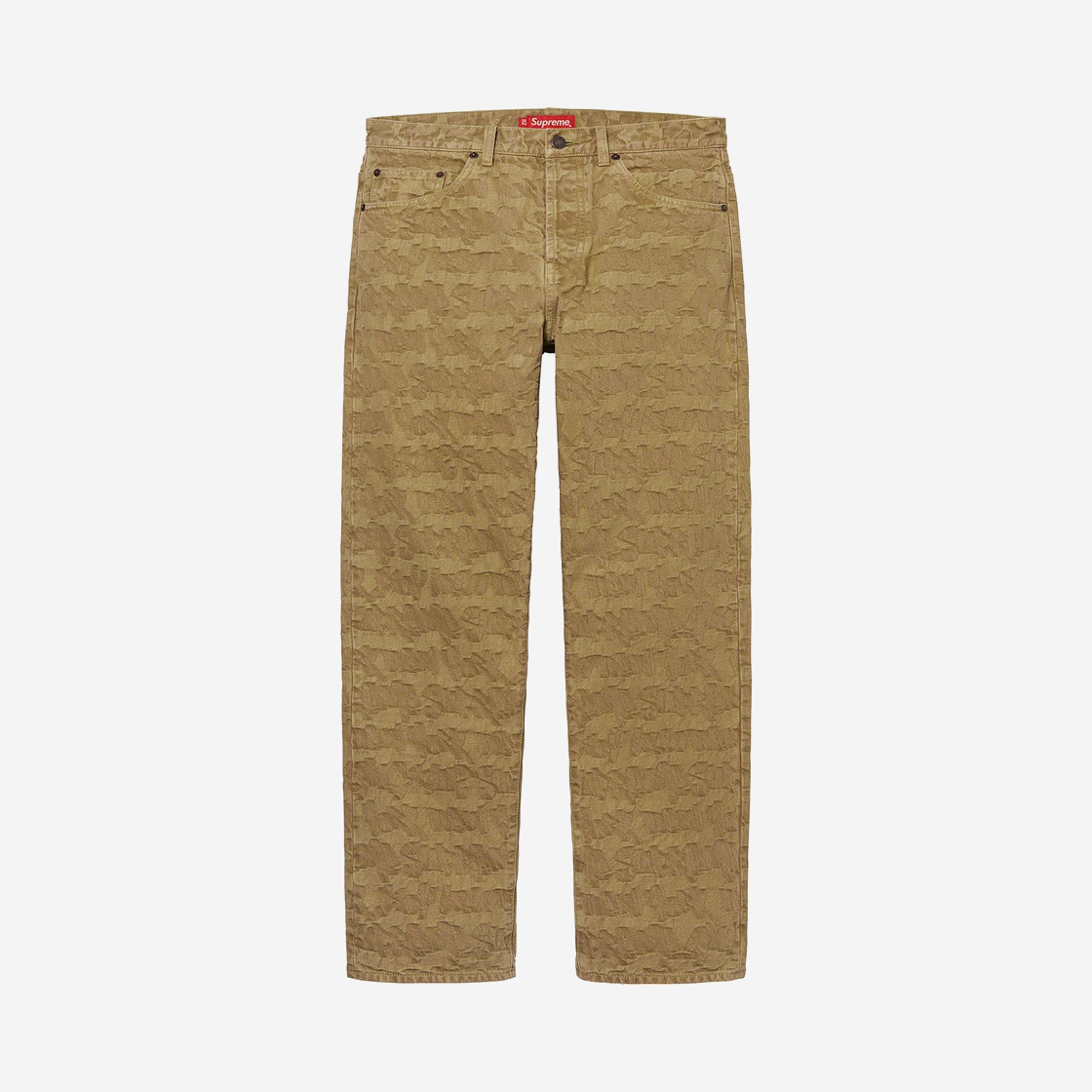 슈프림 팻 팁 자카드 레귤러 진 올리브 - 22SS(Supreme Fat Tip Jacquard Regular Jean Olive - 22SS) - 1