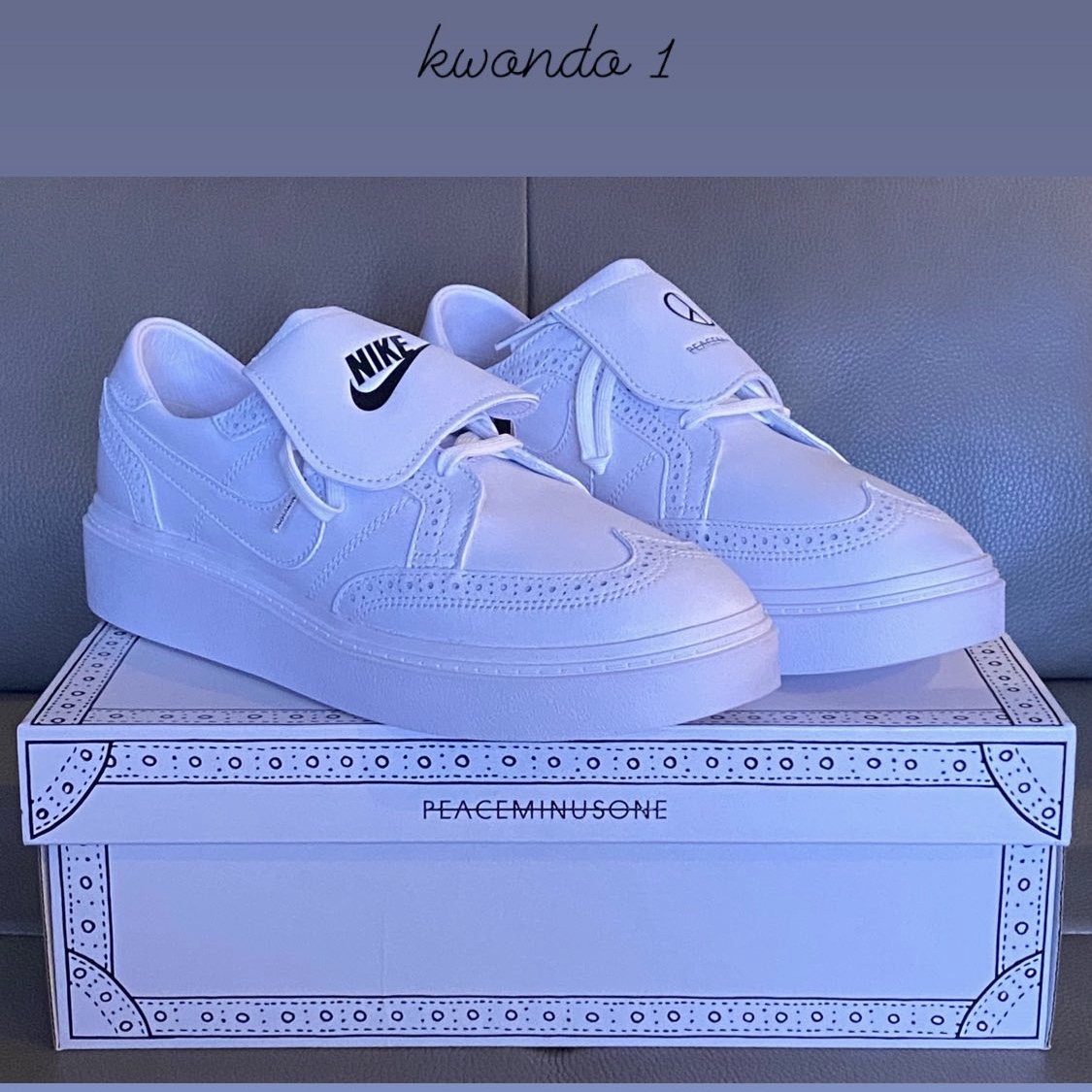 Nike x Peaceminusone Kwondo1 White 착용 스타일