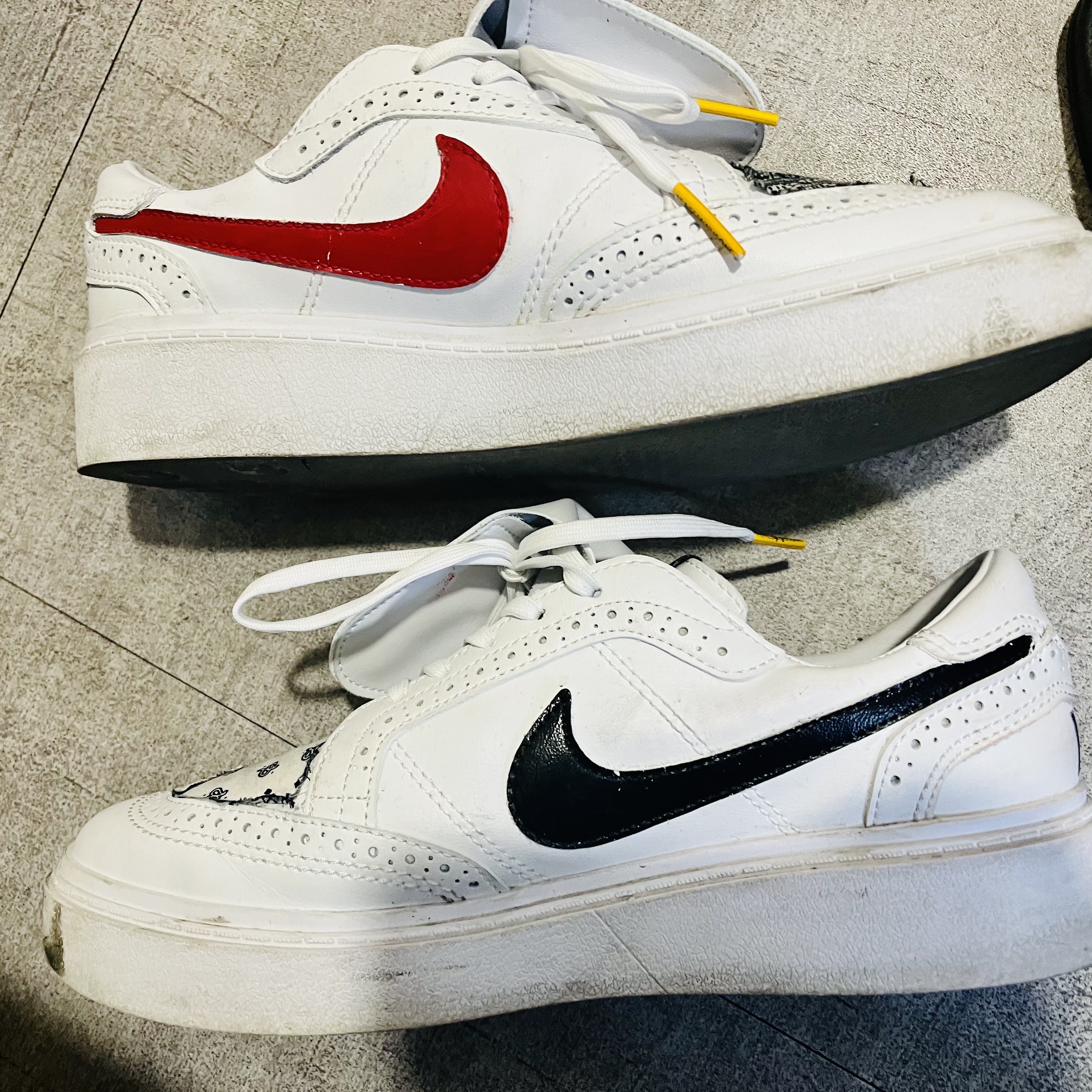 Nike x Peaceminusone Kwondo1 White 착용 스타일 - 2