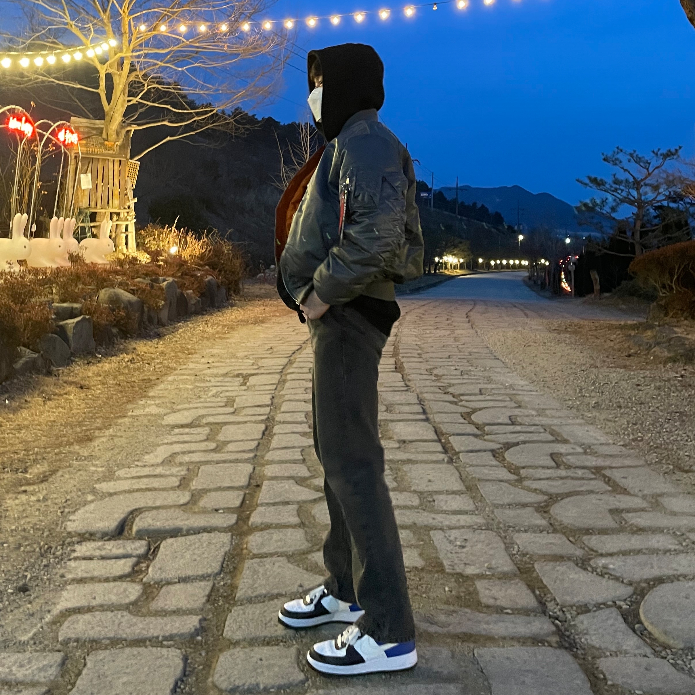 Nike Air Force 1 '07 Low White, (W) Nike Air Force 1 '07 Low White 착용 스타일 - 1